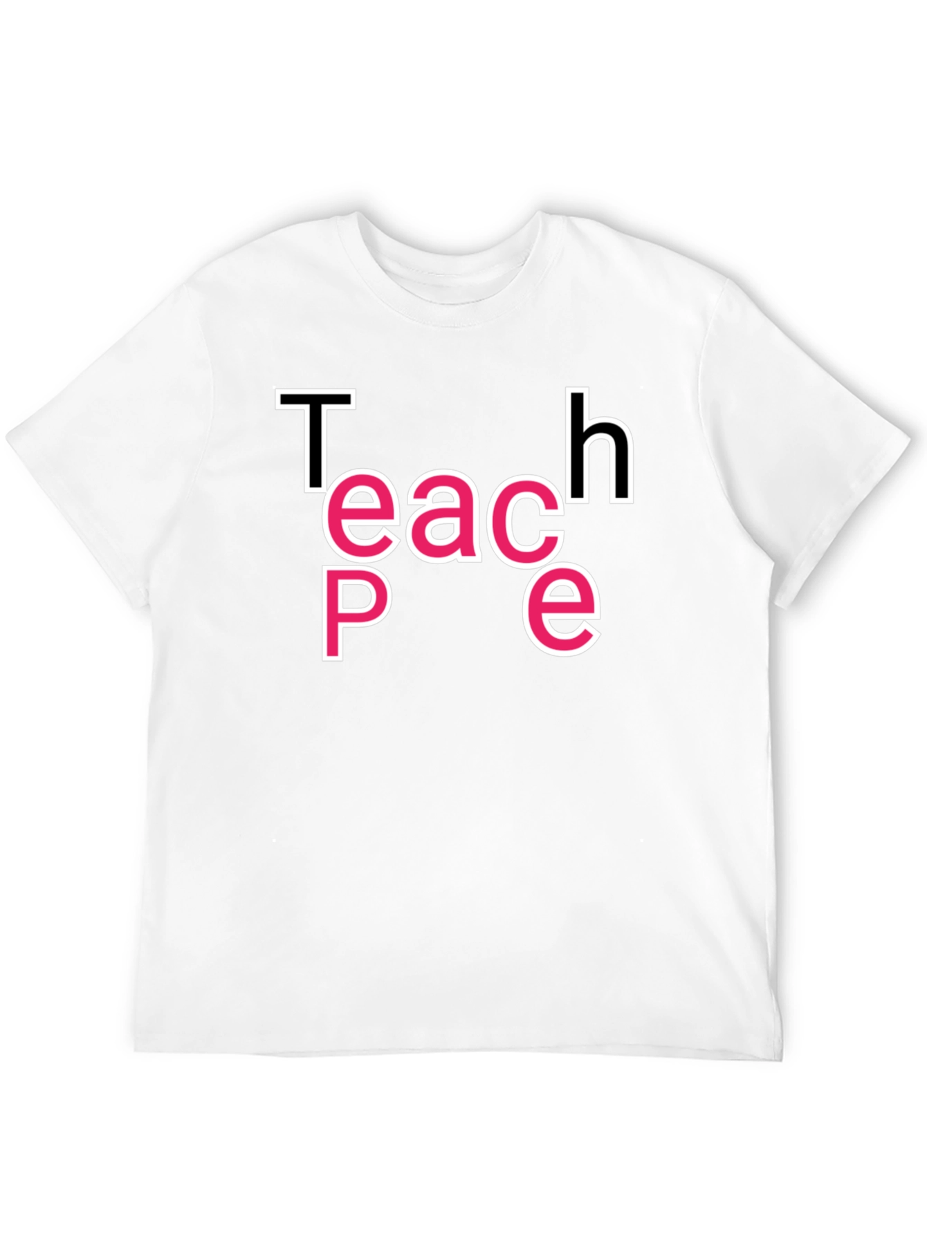 Teach Peace Graphic Tee - Black