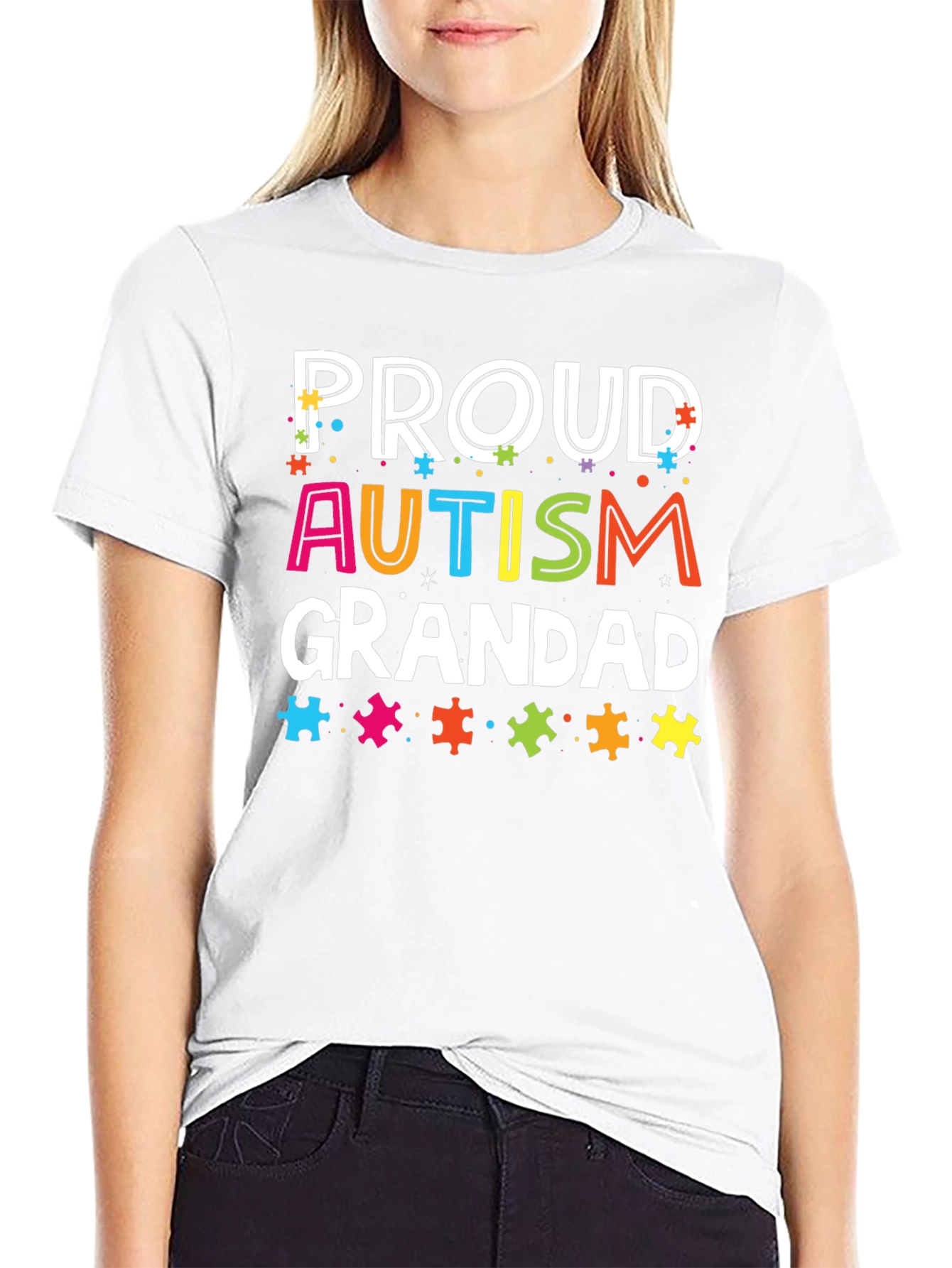 Proud Autism Grandad T-Shirt