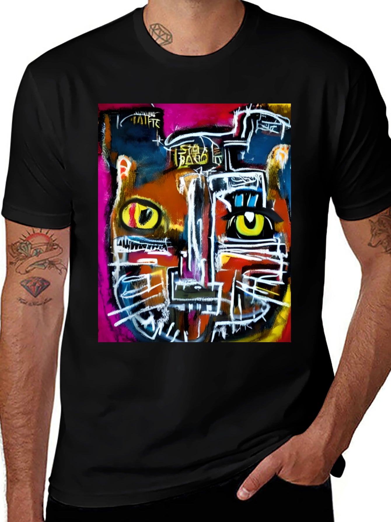 Abstract Art Graphic Tee - Modern Streetwear
