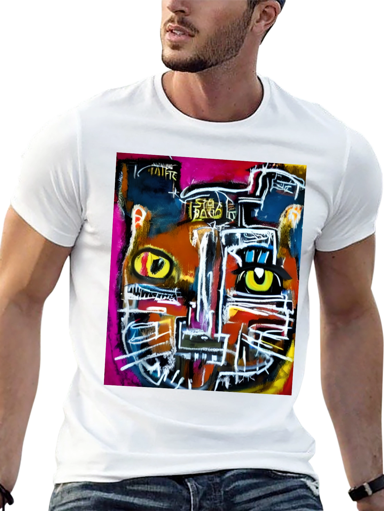 Abstract Art Graphic Tee - Modern Streetwear