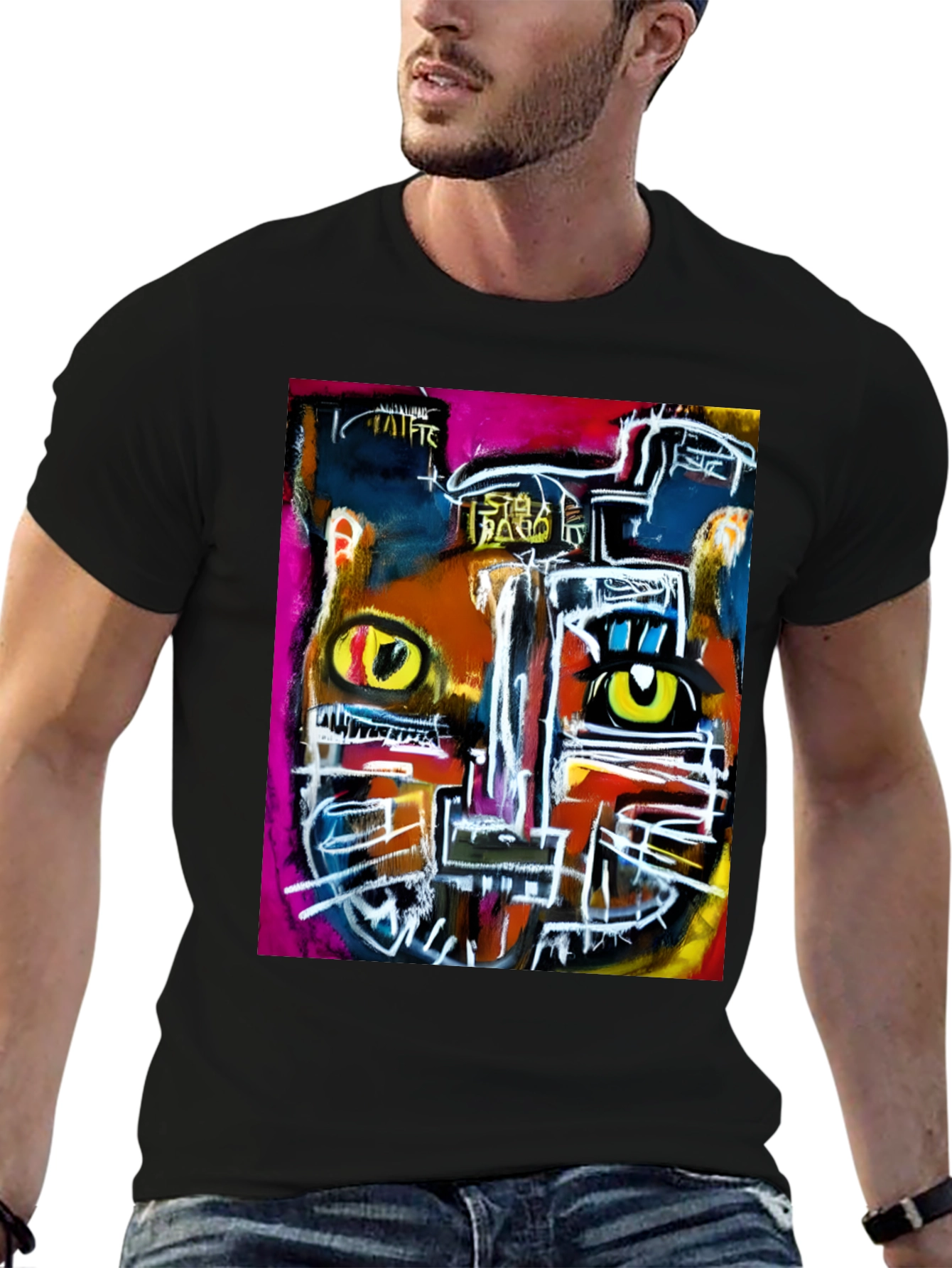 Abstract Art Graphic Tee - Modern Streetwear