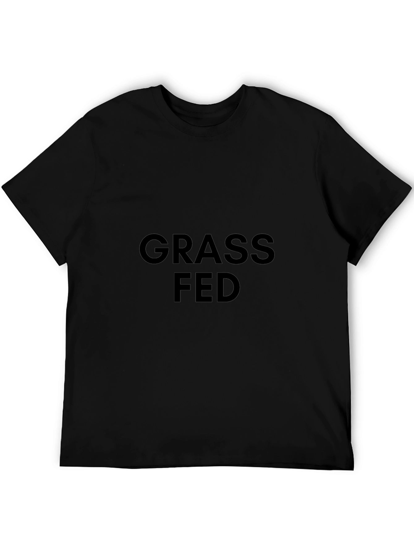 Grass Fed Black T-Shirt - Organic Cotton Tee