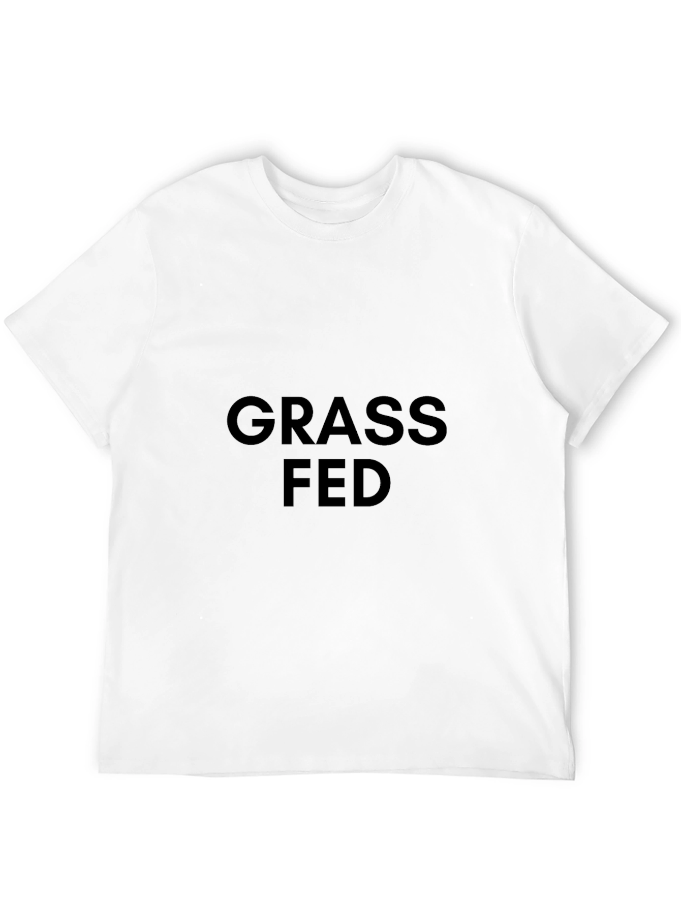 Grass Fed Black T-Shirt - Organic Cotton Tee