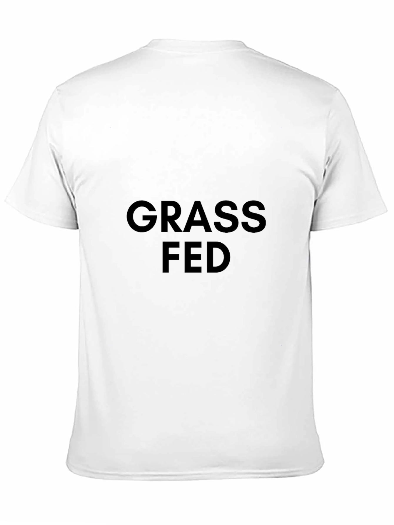 Grass Fed Black T-Shirt - Organic Cotton Tee