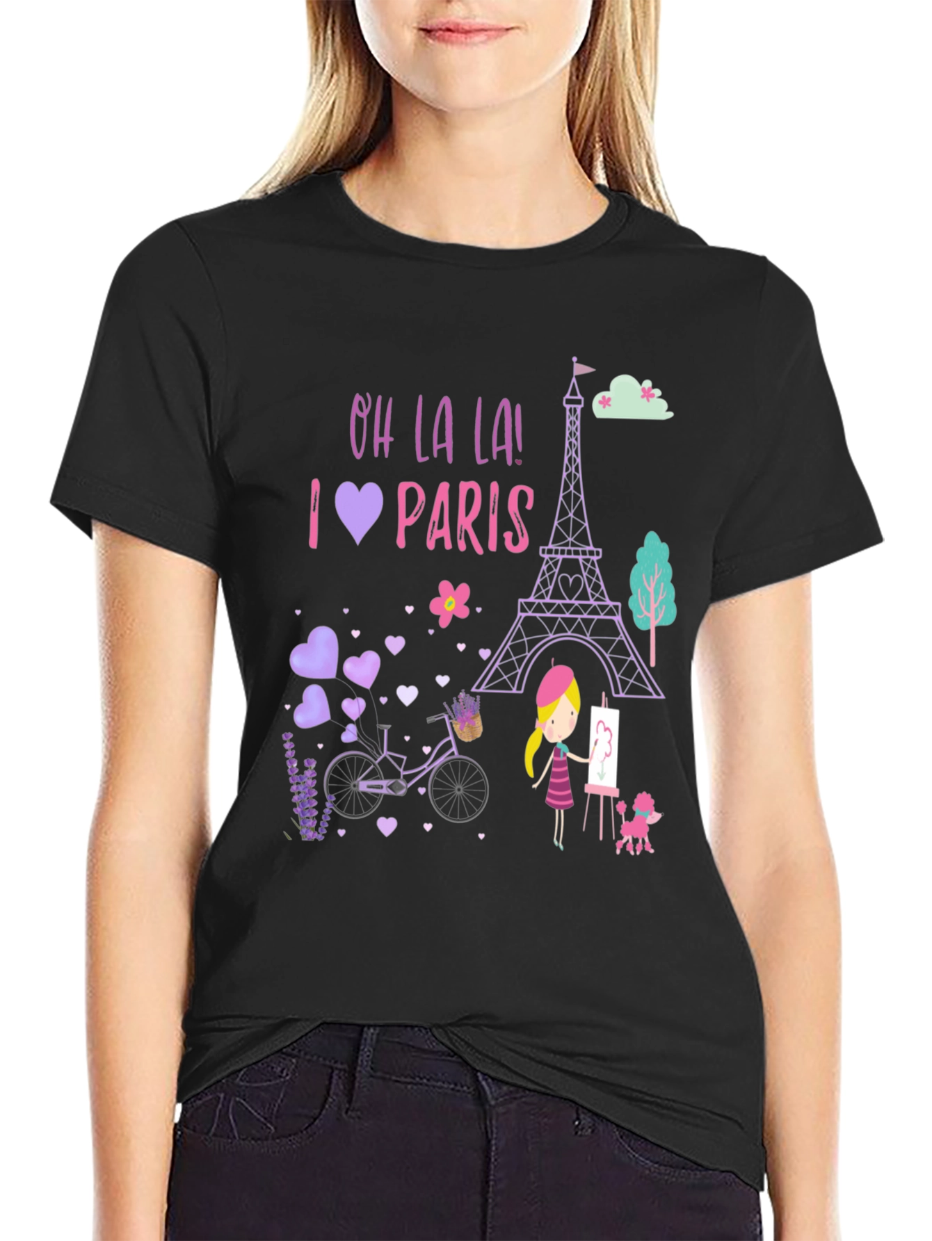 Oh La La! I Love Paris Graphic Tee