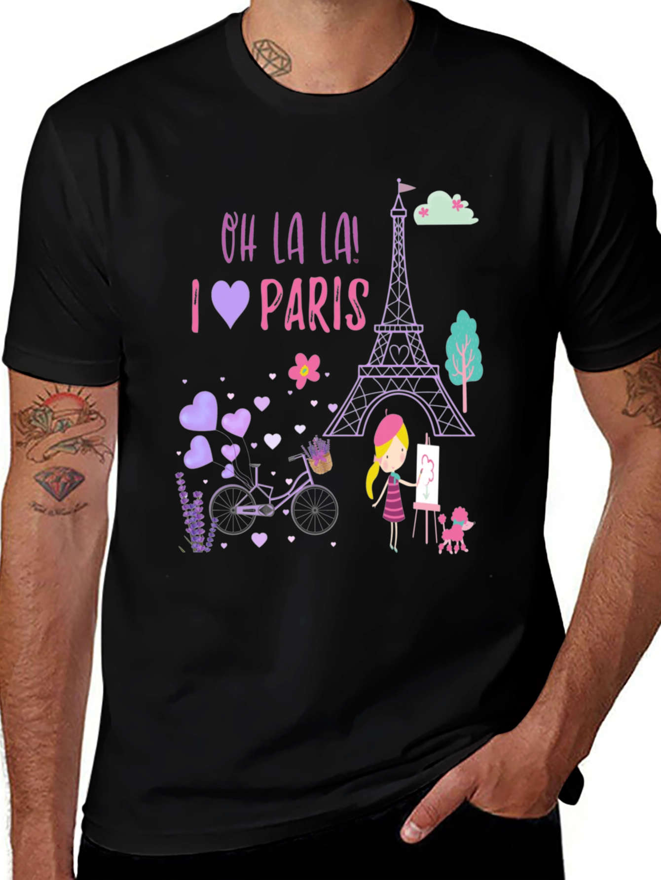 Oh La La! I Love Paris Graphic Tee