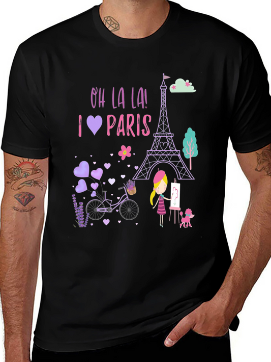 Oh La La! I Love Paris Graphic Tee