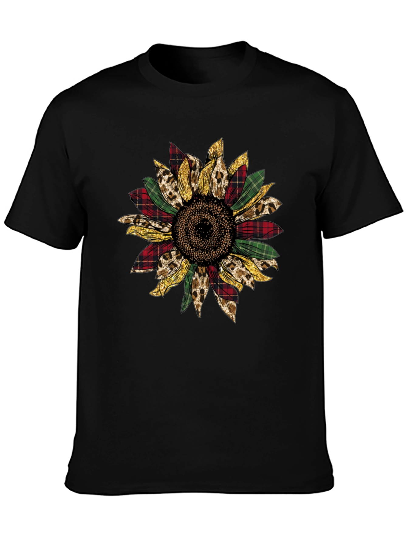 Sunflower Plaid Graphic Tee