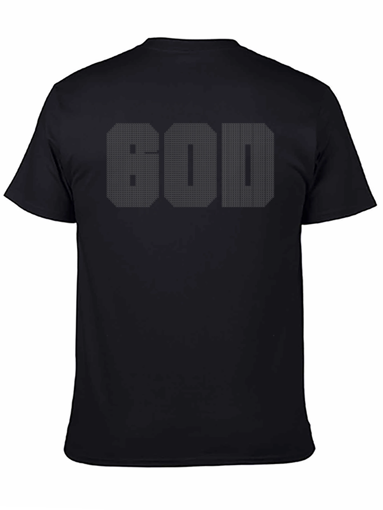 Black GOD Graphic Tee - Soft Cotton Blend