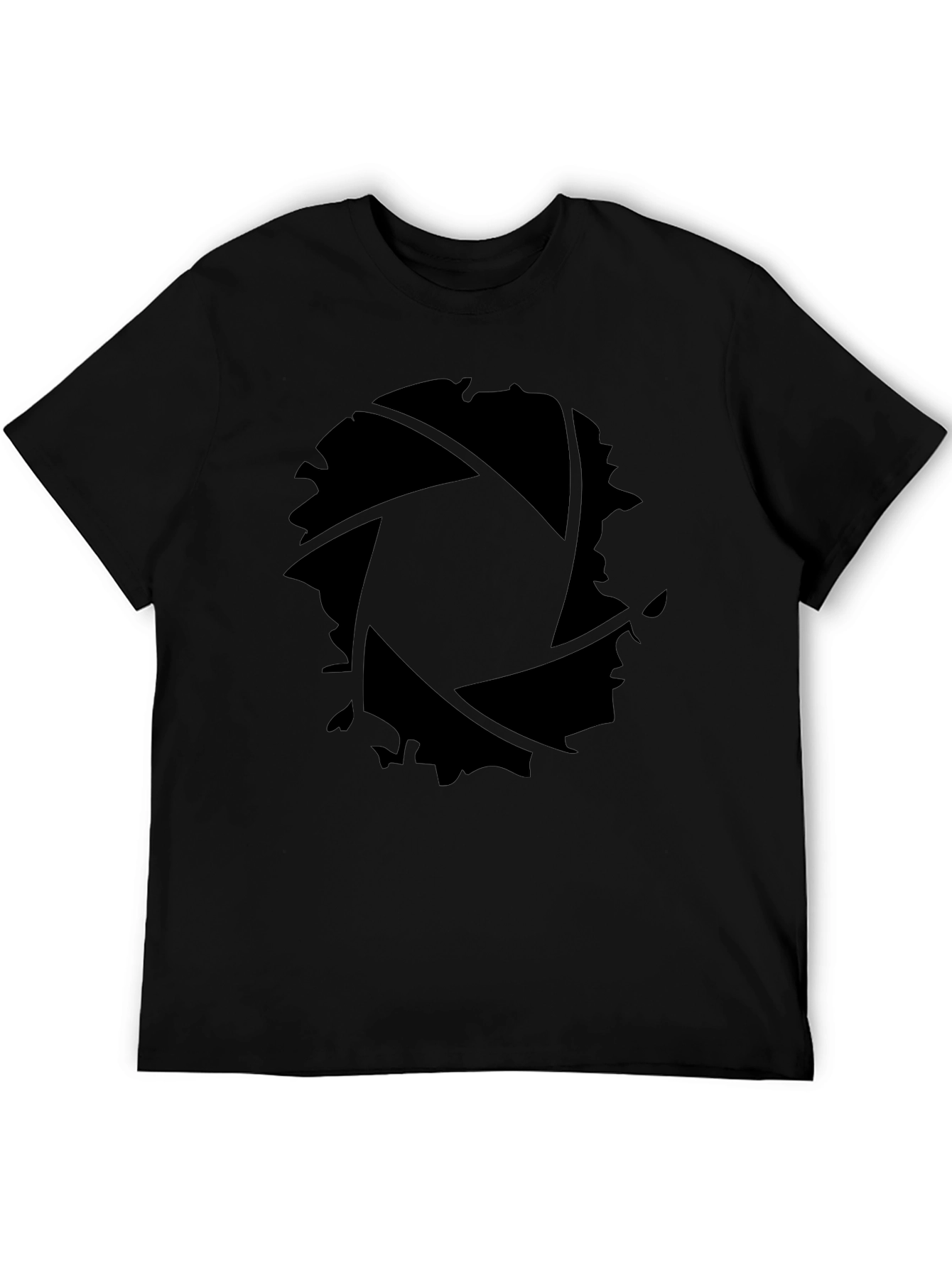 Aperture Camera Lens Black Graphic T-Shirt