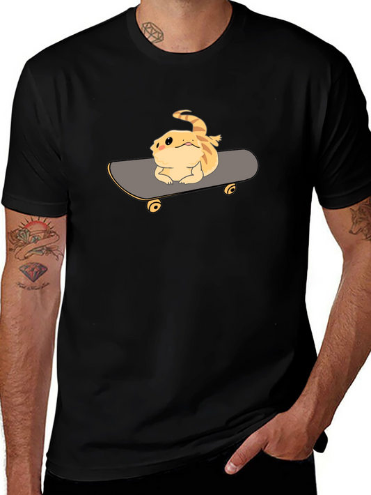 Bearded Dragon Skateboard T-Shirt - Cool Reptile Tee