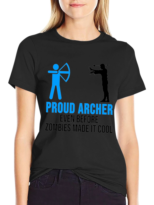 Proud Archer Zombie Funny T-Shirt