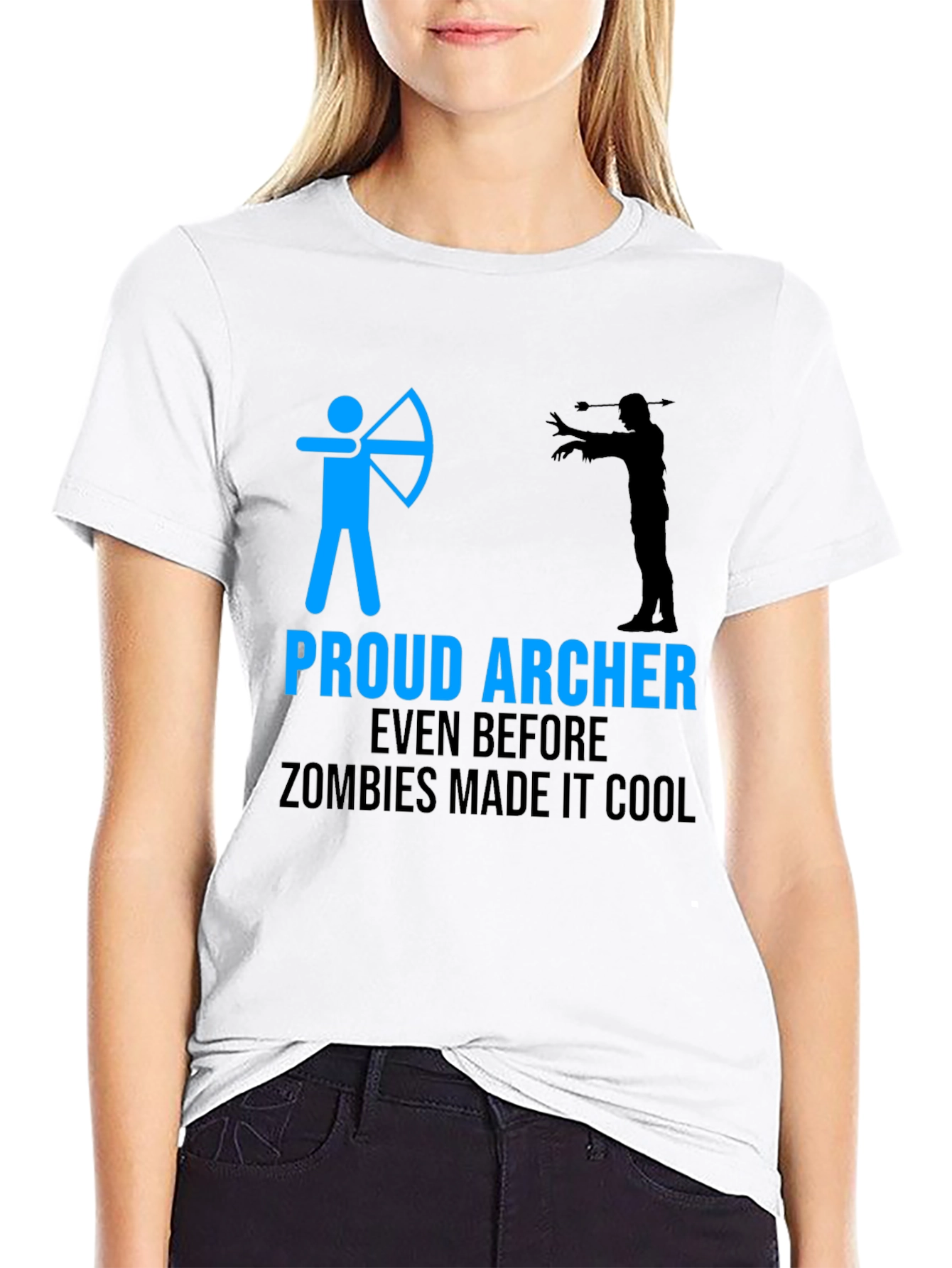 Proud Archer Zombie Funny T-Shirt