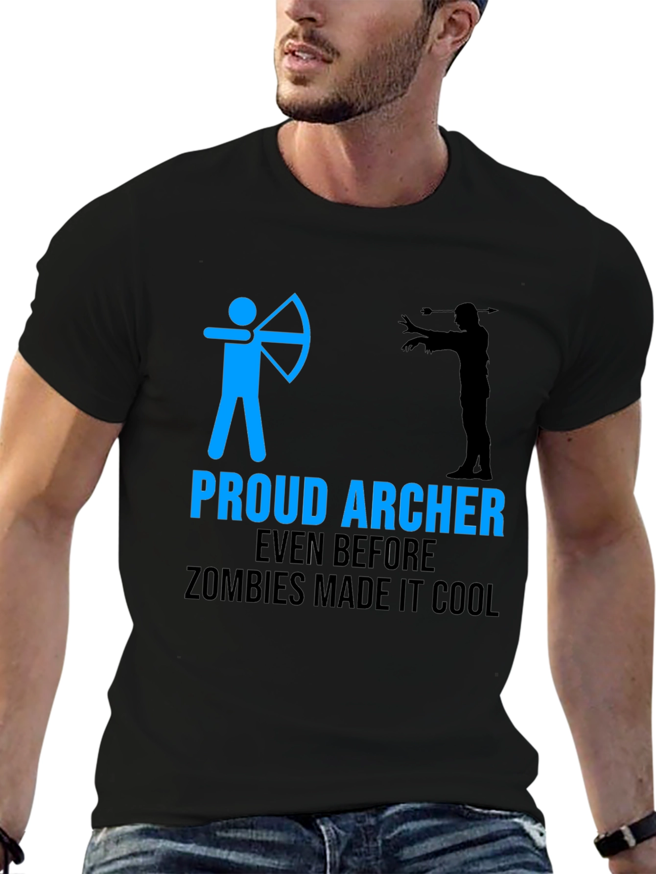 Proud Archer Zombie Funny T-Shirt