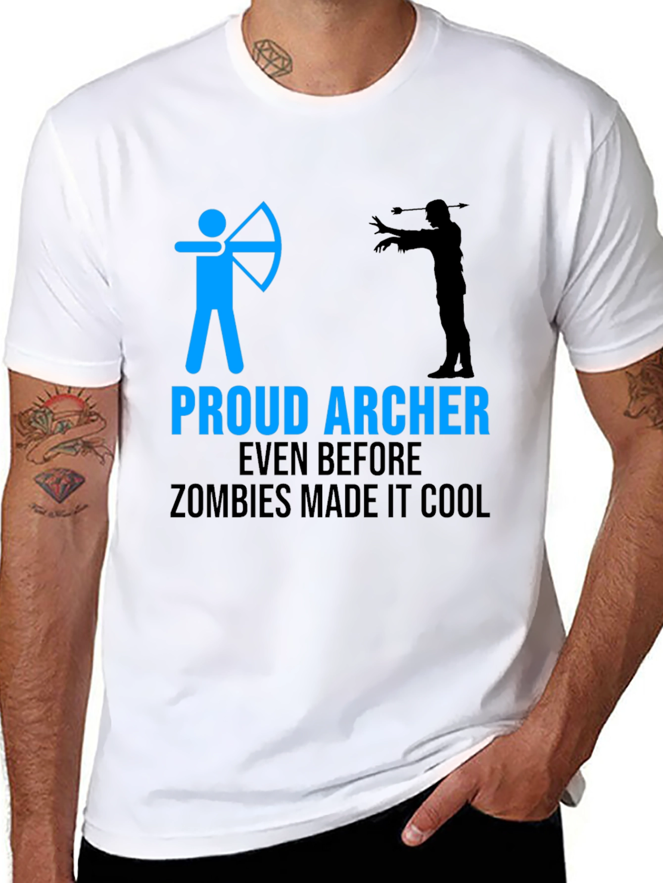 Proud Archer Zombie Funny T-Shirt