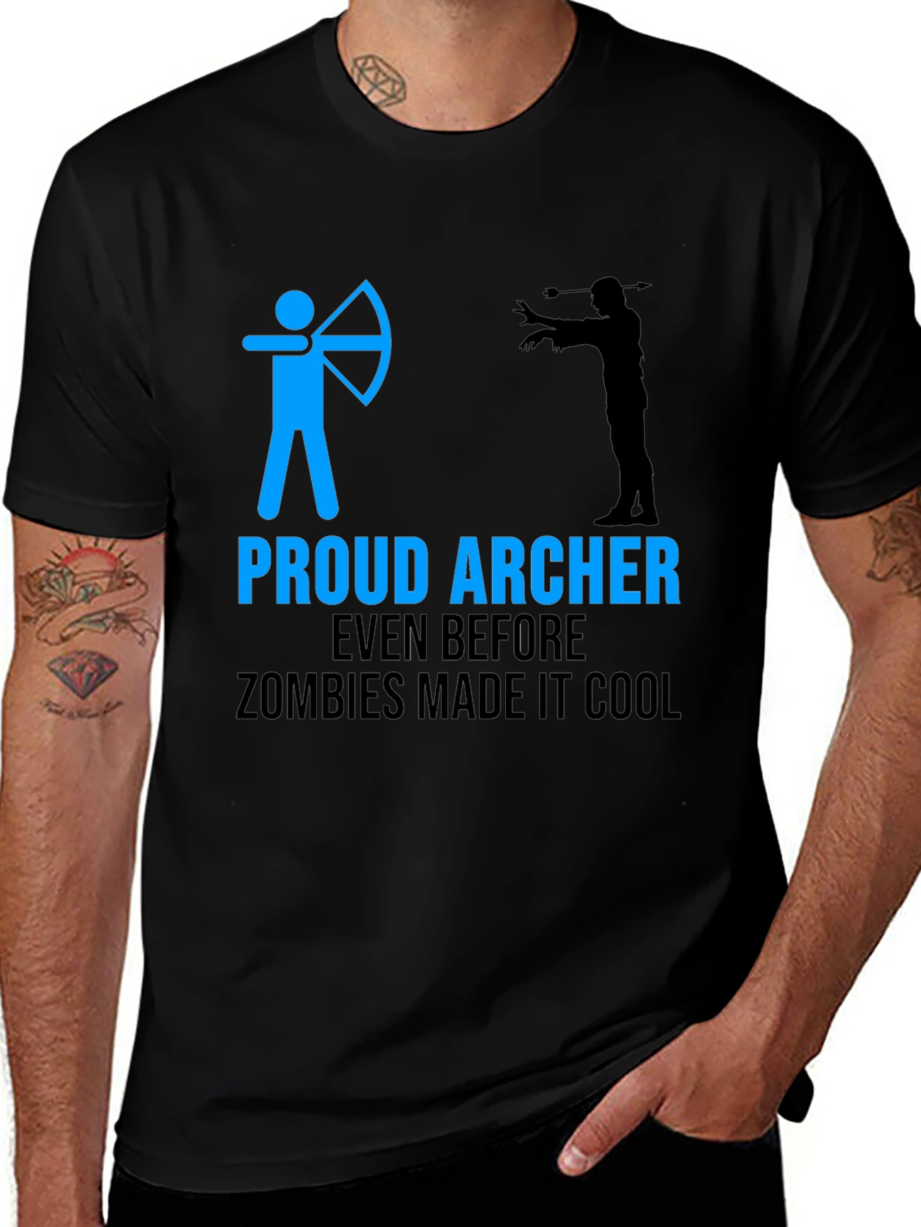 Proud Archer Zombie Funny T-Shirt