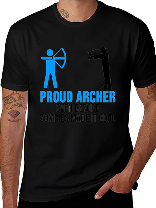 Proud Archer Zombie Funny T-Shirt