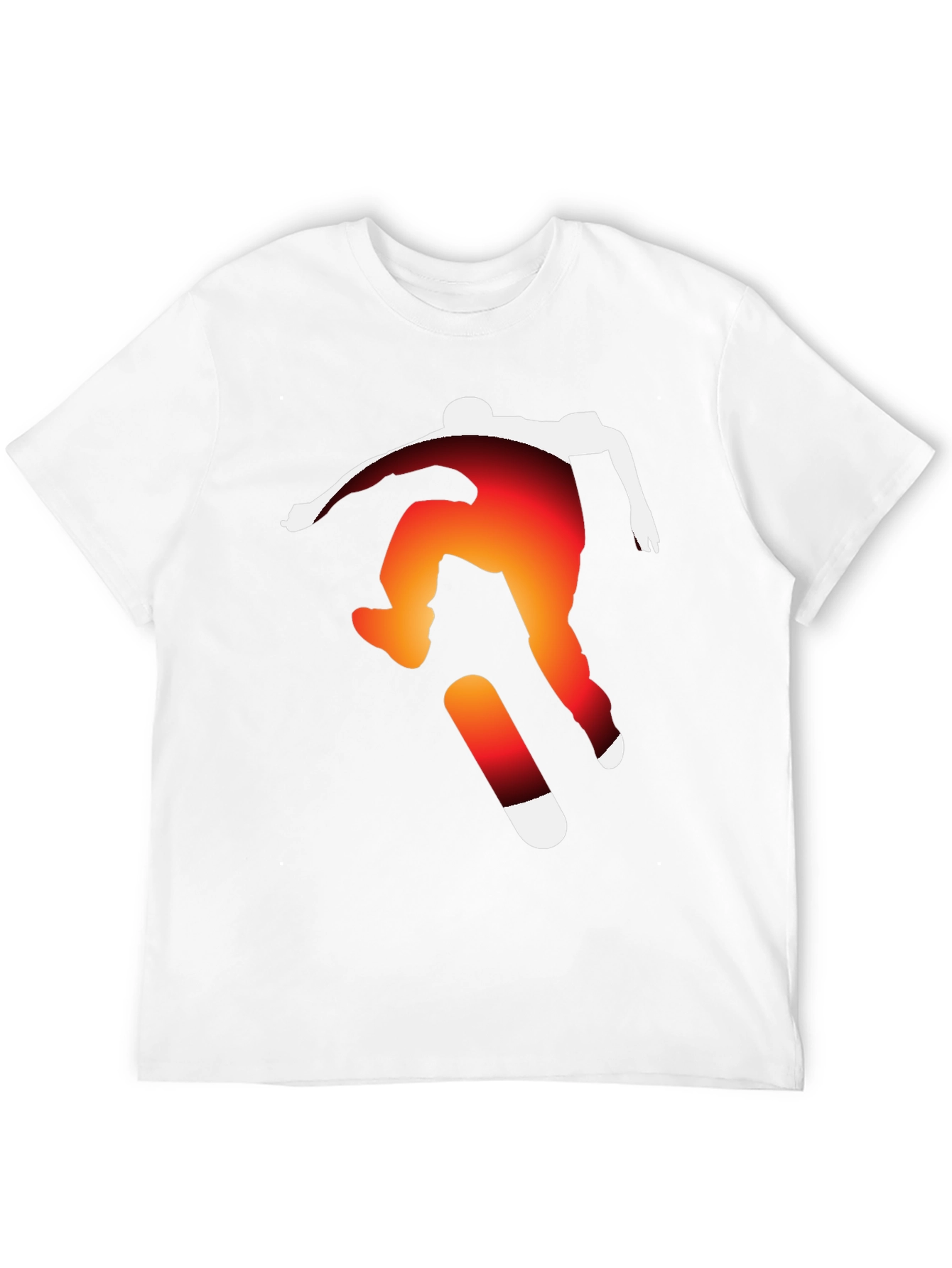 Skateboarding Silhouette Graphic Tee