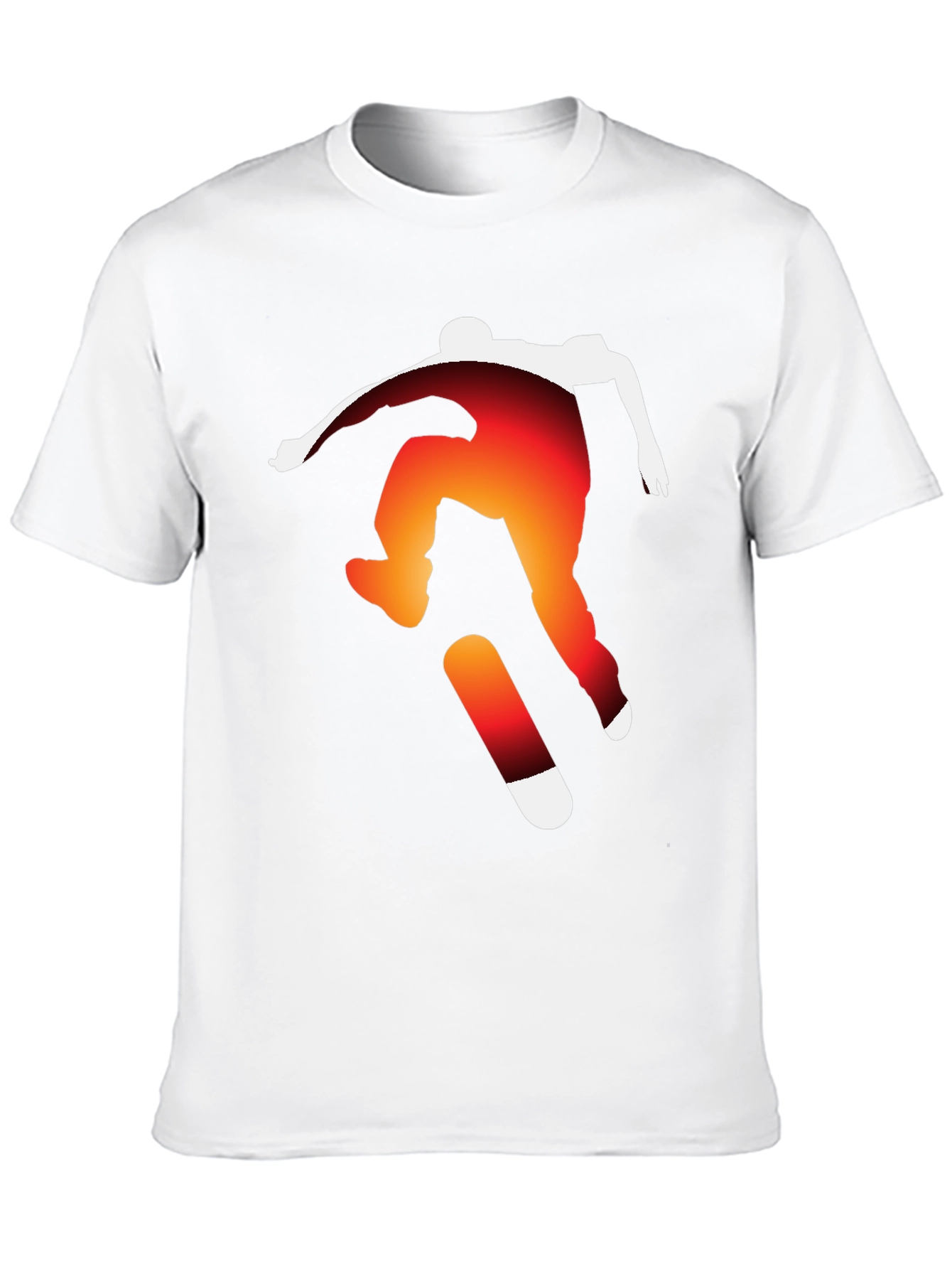 Skateboarding Silhouette Graphic Tee