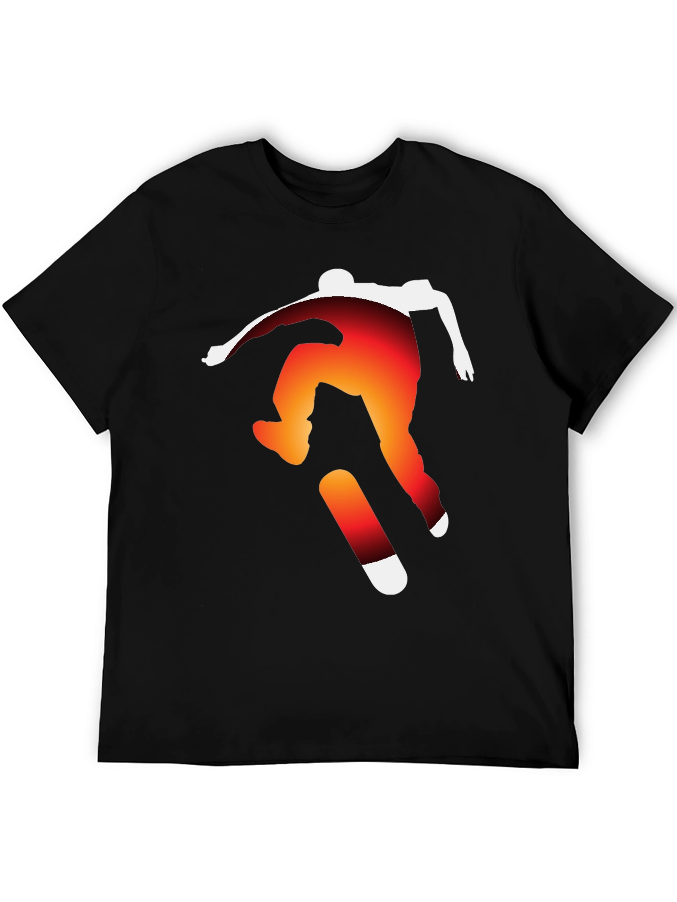 Skateboarding Silhouette Graphic Tee