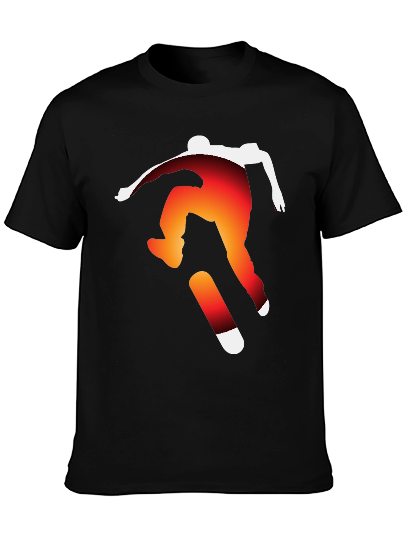 Skateboarding Silhouette Graphic Tee