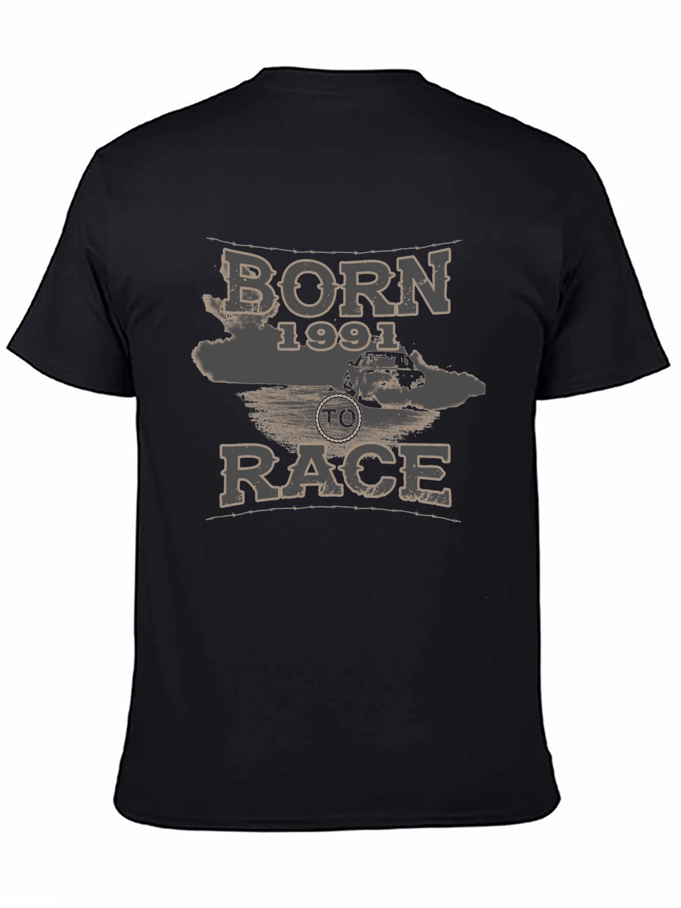 Born 1991 to Race Black Graphic Tee