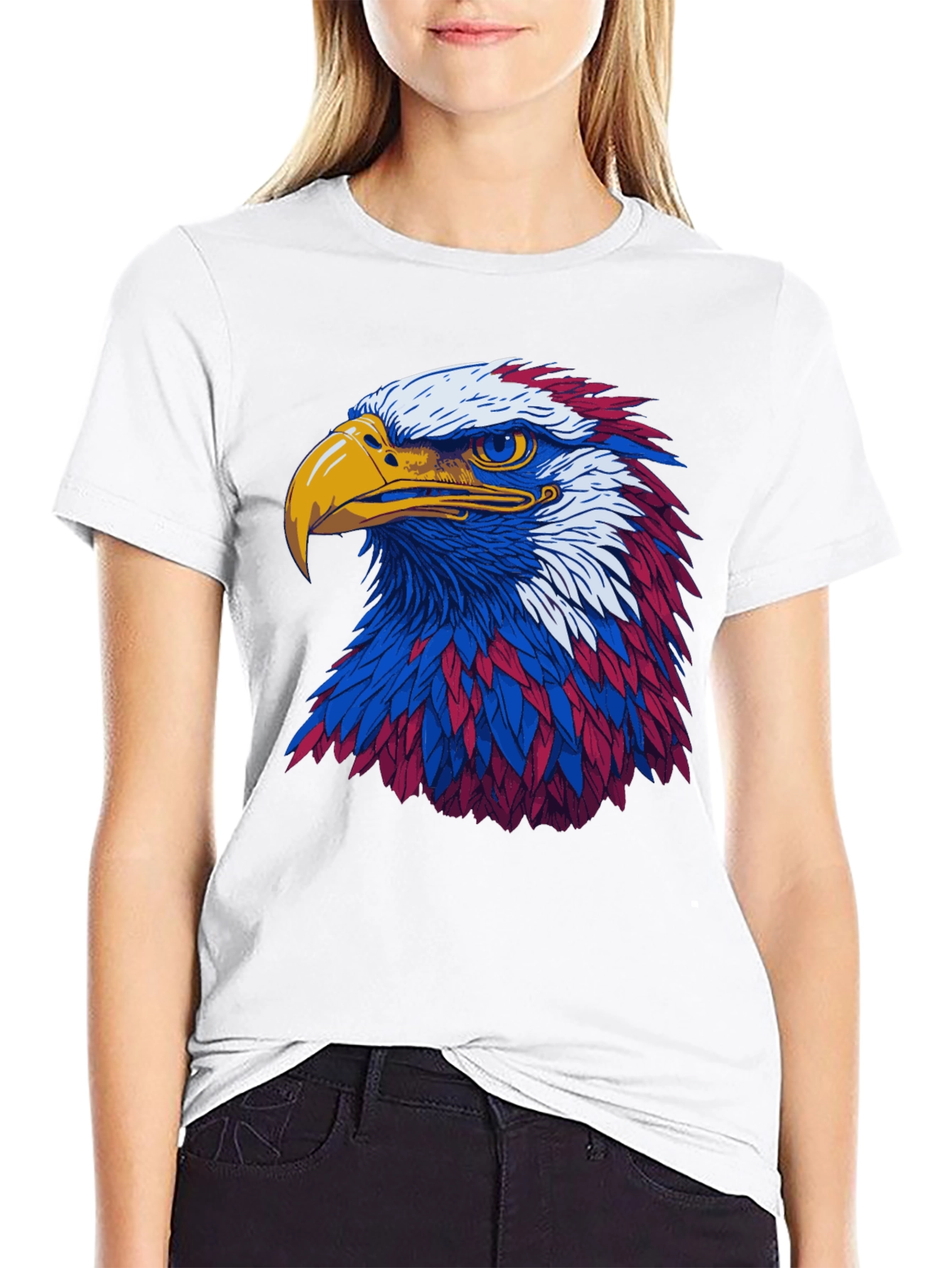 Patriotic Eagle Graphic Tee - Bold & Stylish