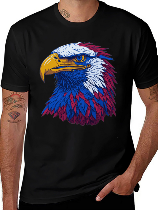 Patriotic Eagle Graphic Tee - Bold & Stylish