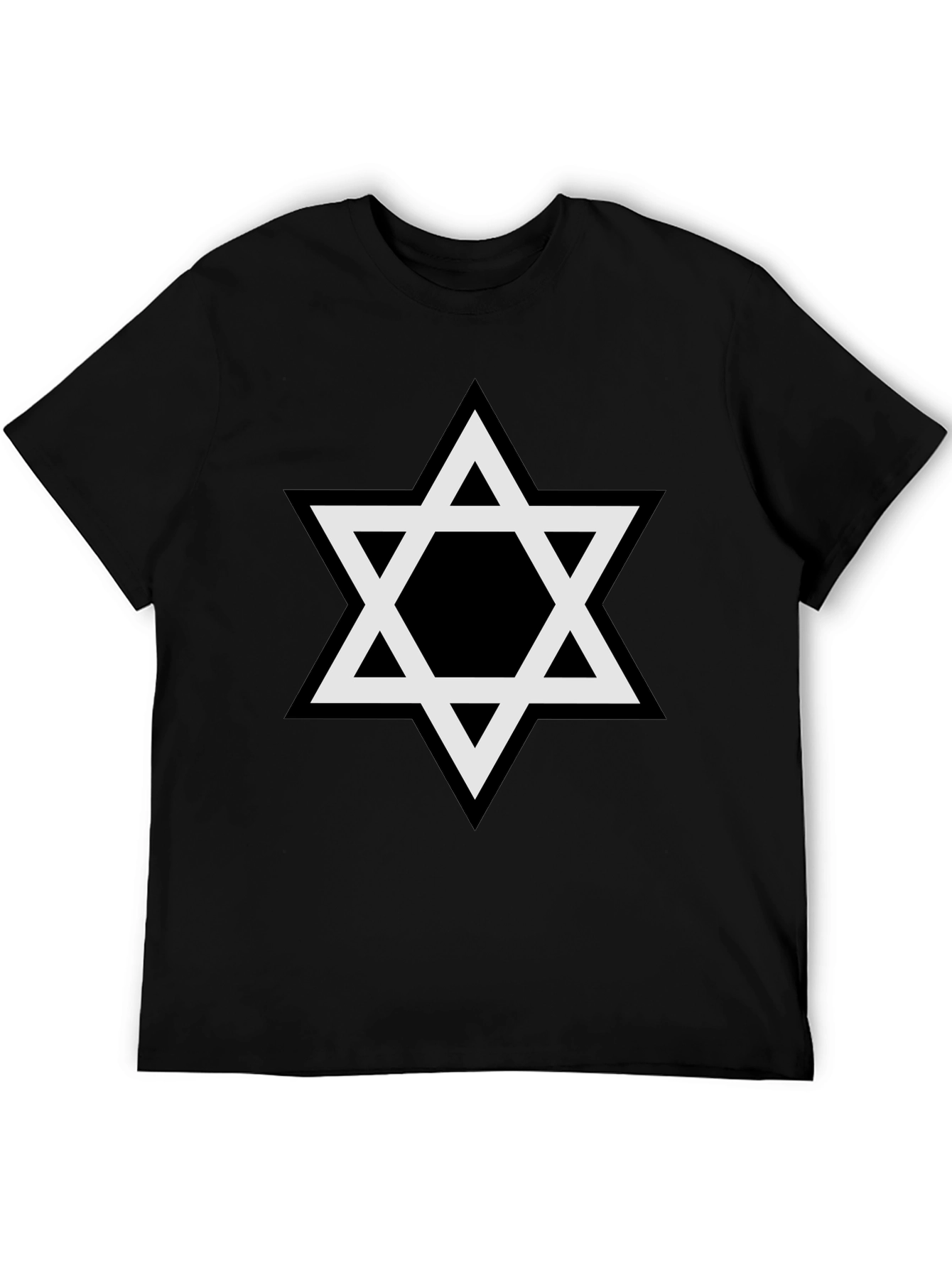 Star of David Graphic Tee - Classic Black T-Shirt