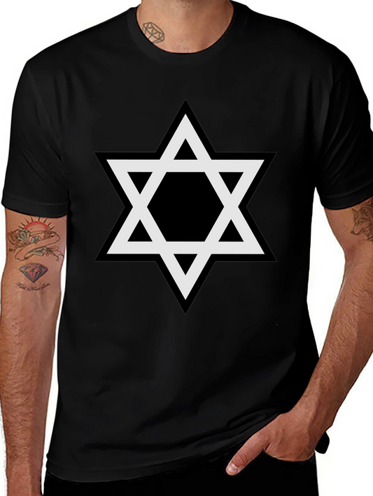 Star of David Graphic Tee - Classic Black T-Shirt