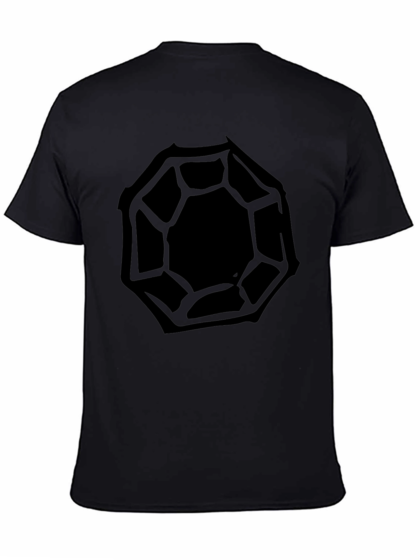 Geometric Graphic Black T-Shirt