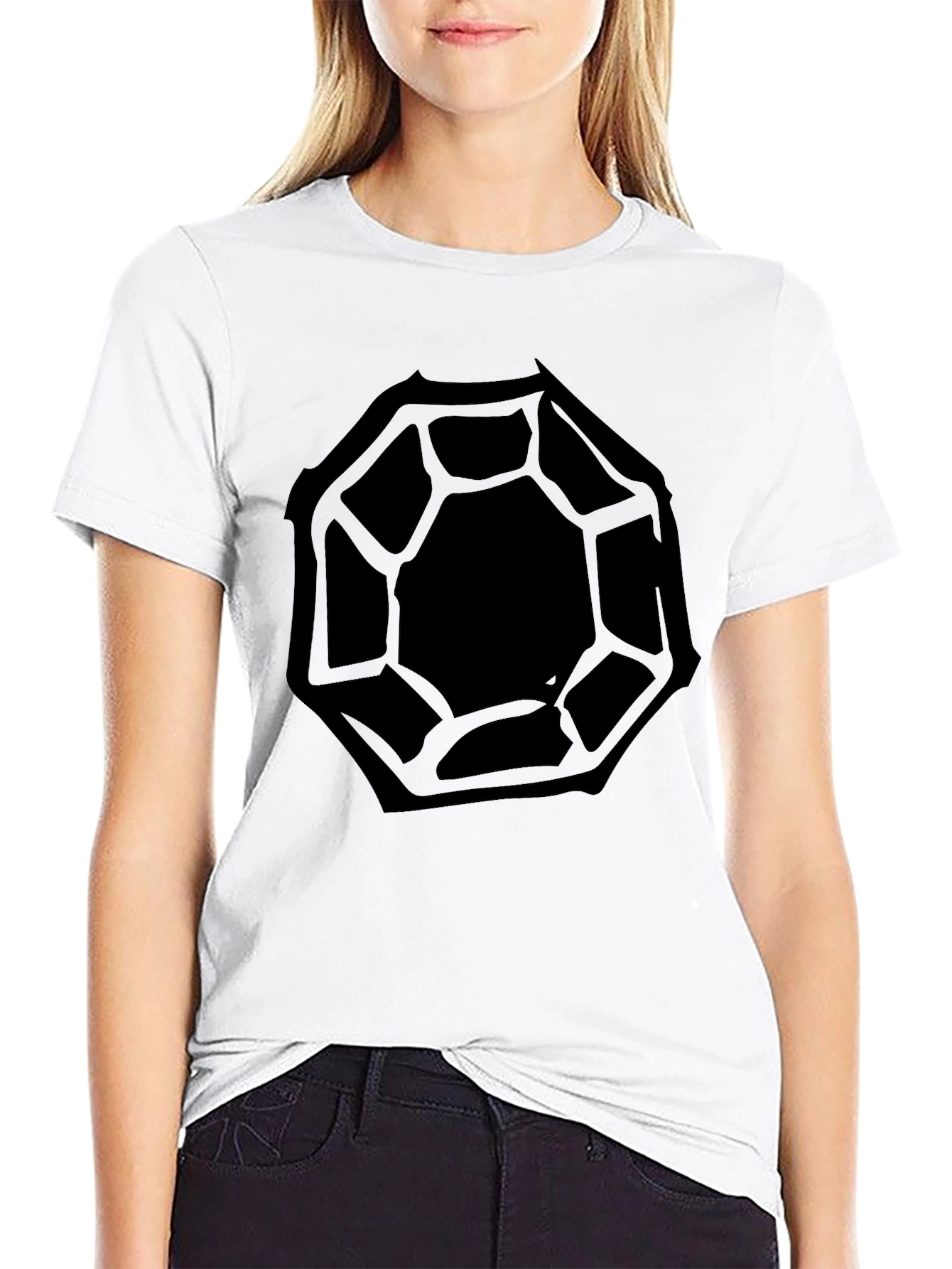 Geometric Graphic Black T-Shirt