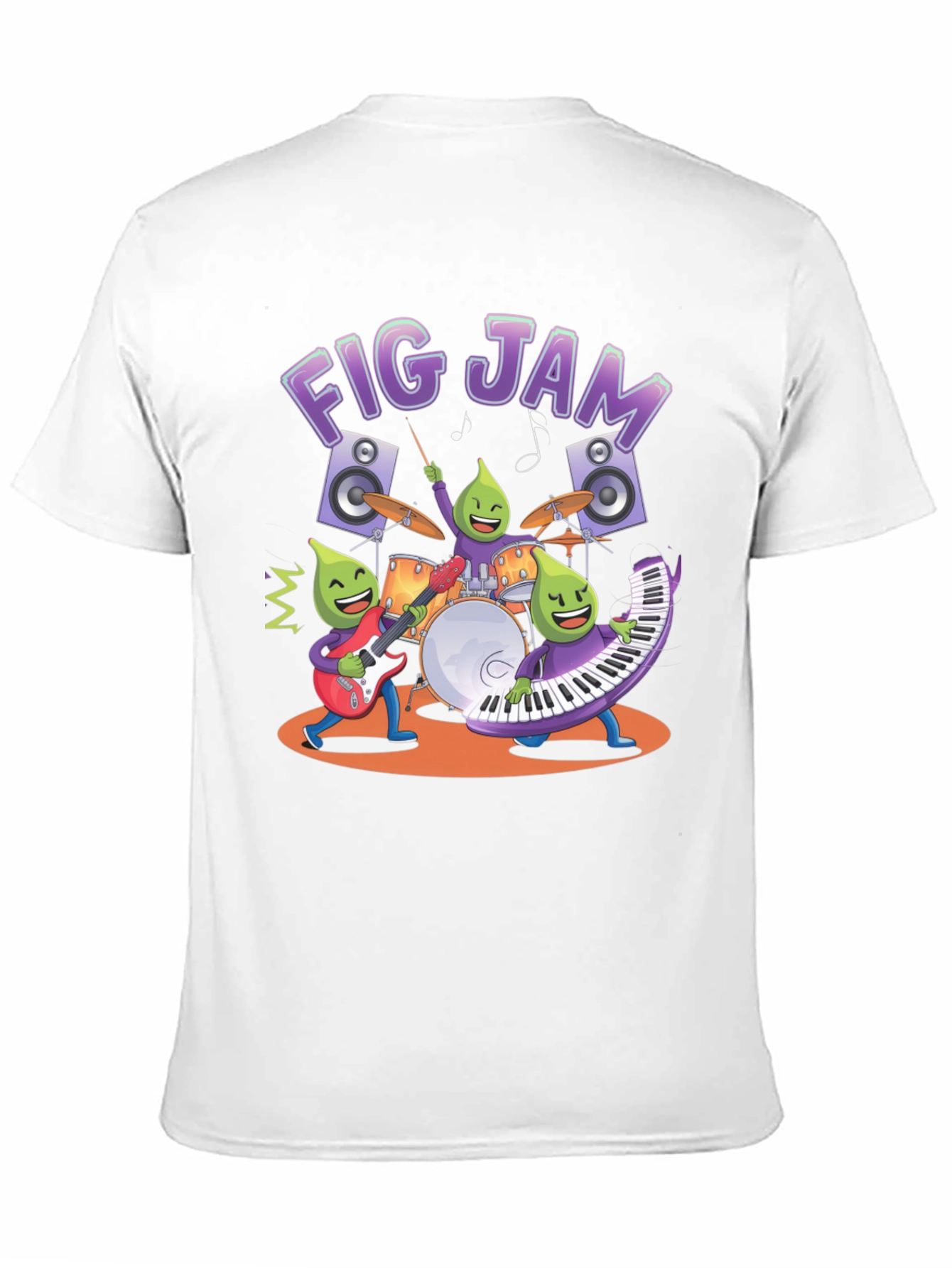 Fig Jam Band Graphic T-Shirt - Cool Musician Tee