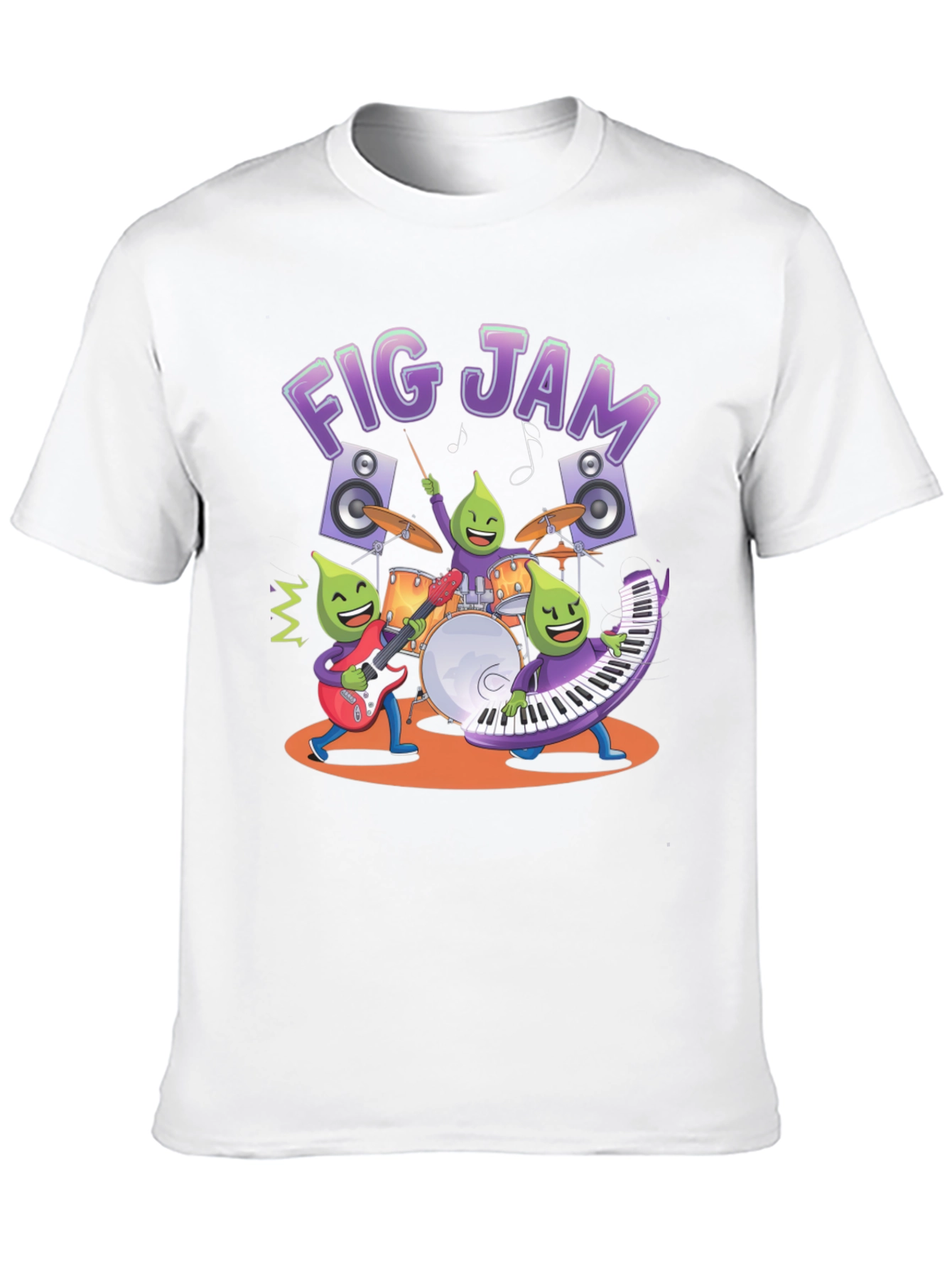Fig Jam Band Graphic T-Shirt - Cool Musician Tee