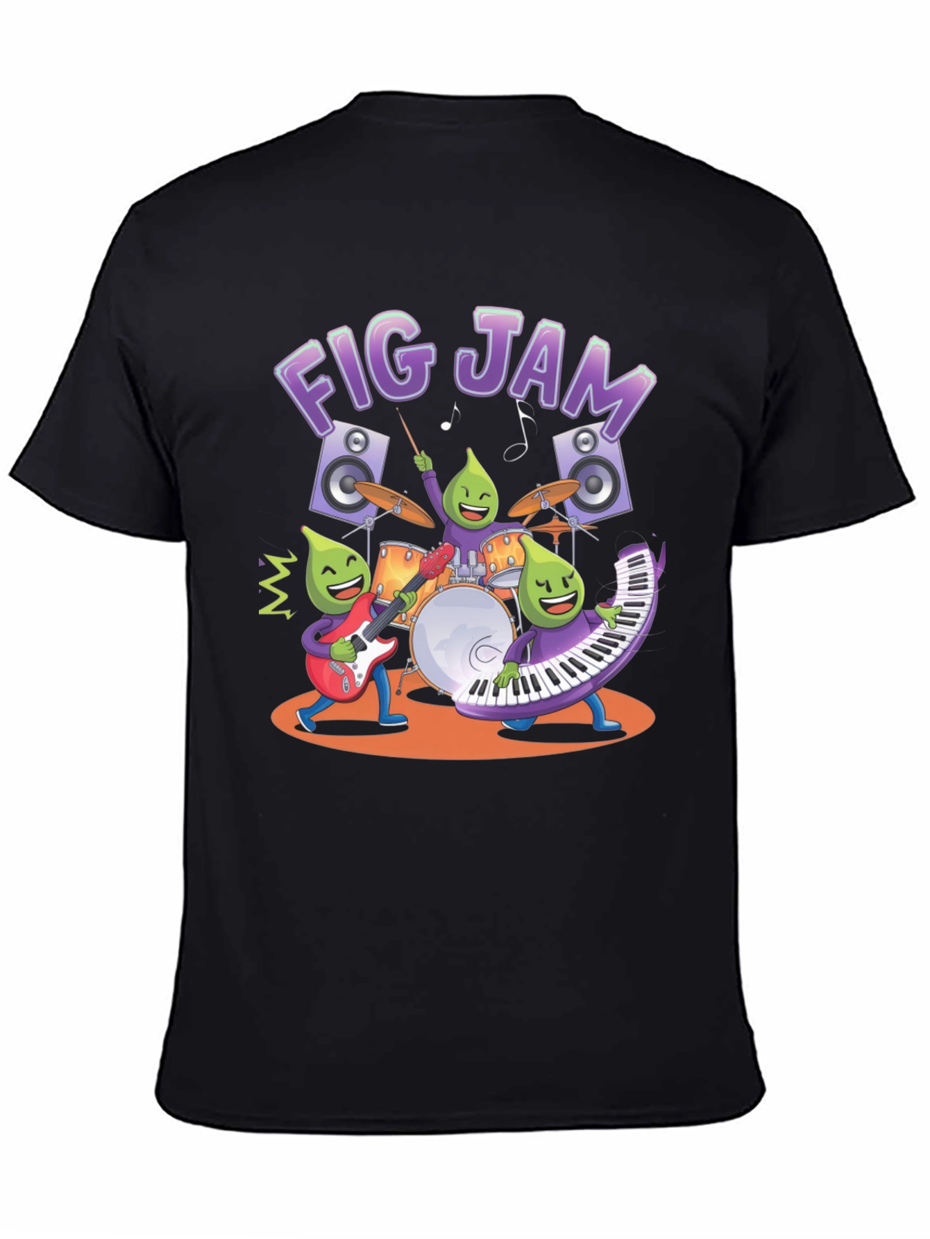 Fig Jam Band Graphic T-Shirt - Cool Musician Tee