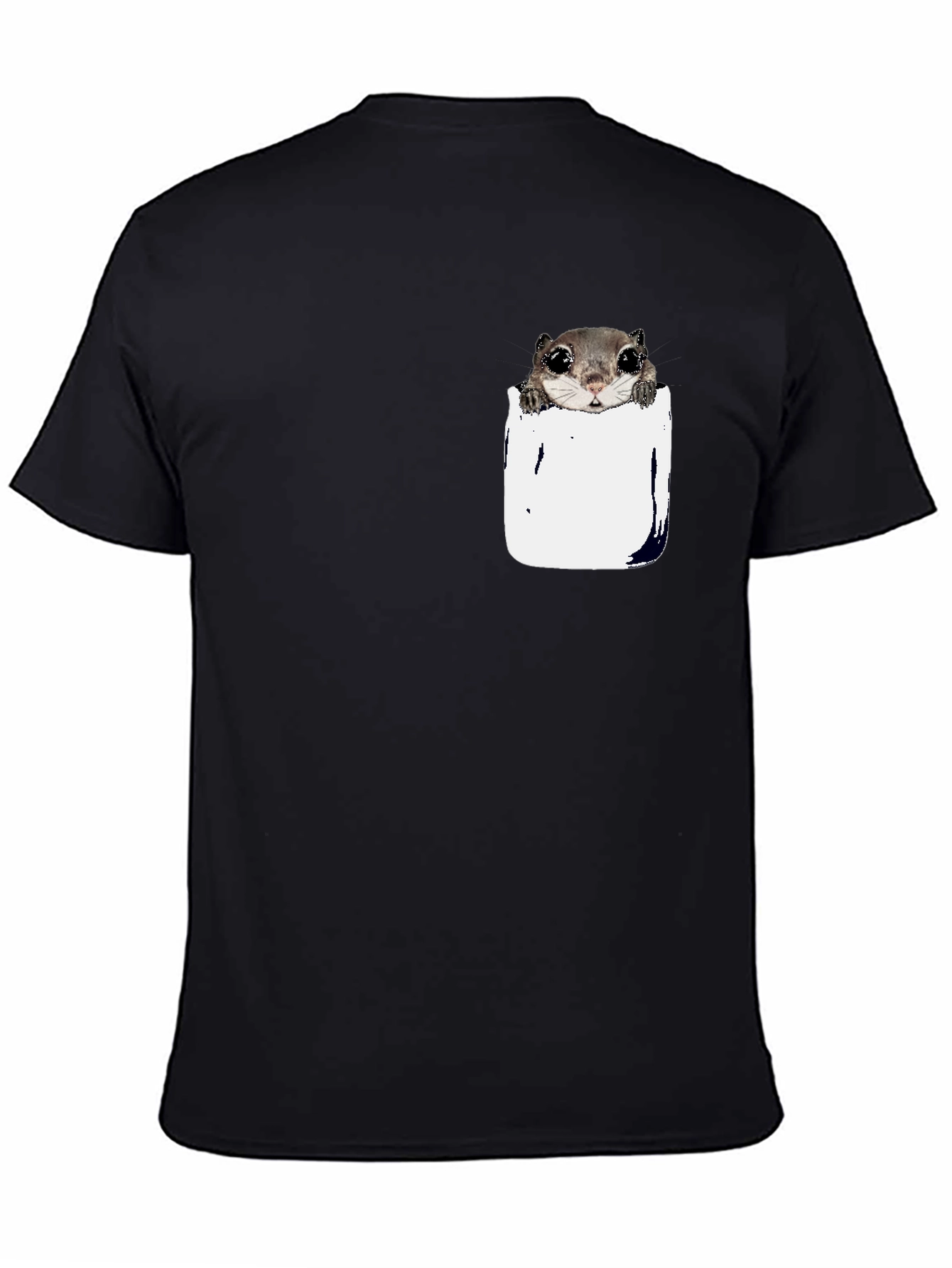 Squirrel Pocket T-Shirt - Cute Animal Tee