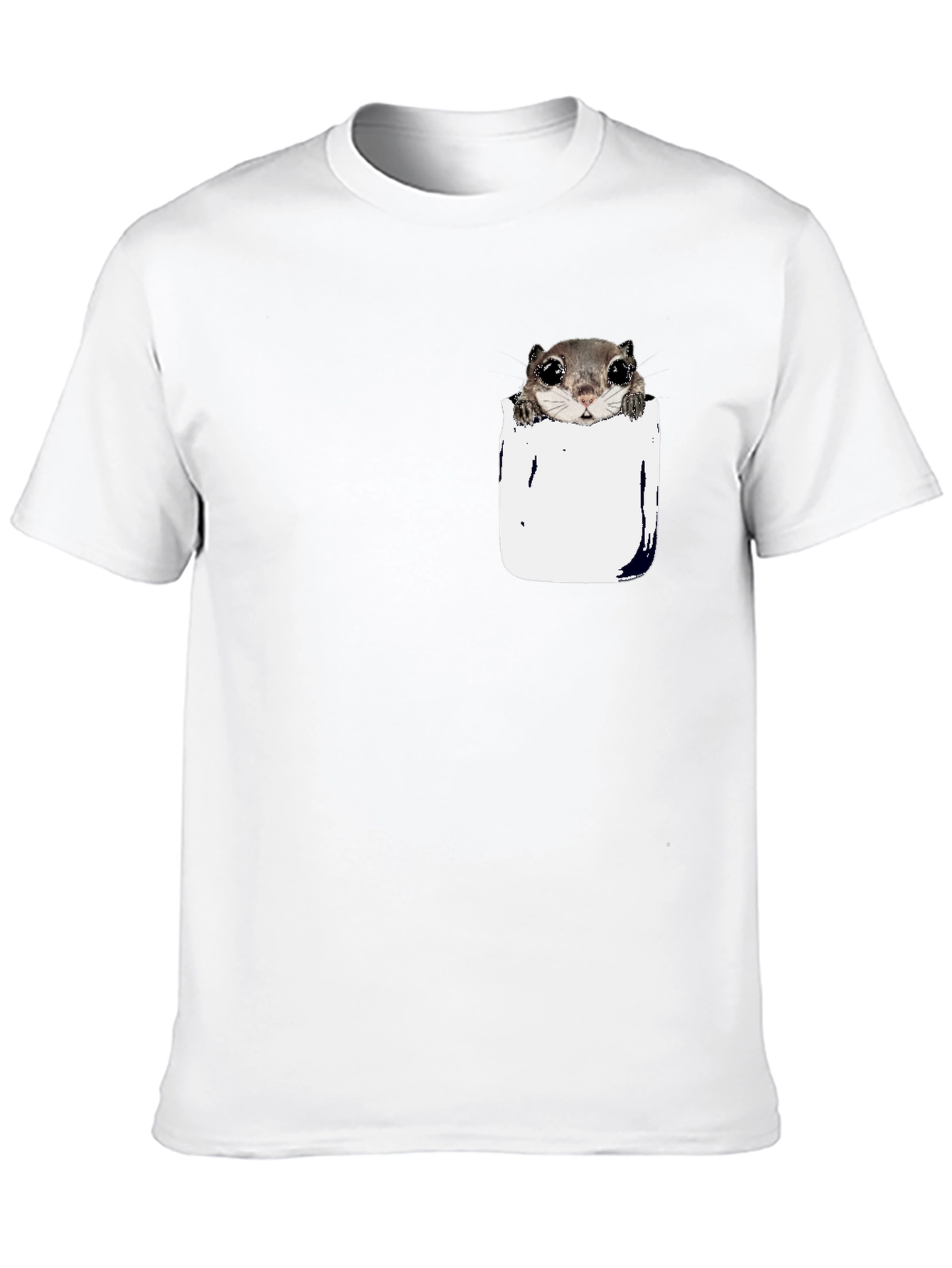 Squirrel Pocket T-Shirt - Cute Animal Tee