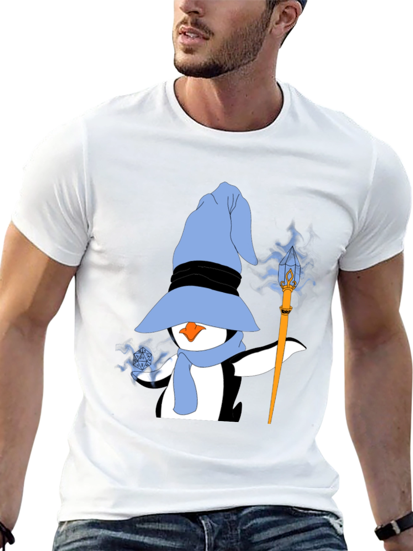 Wizard Penguin Graphic T-Shirt