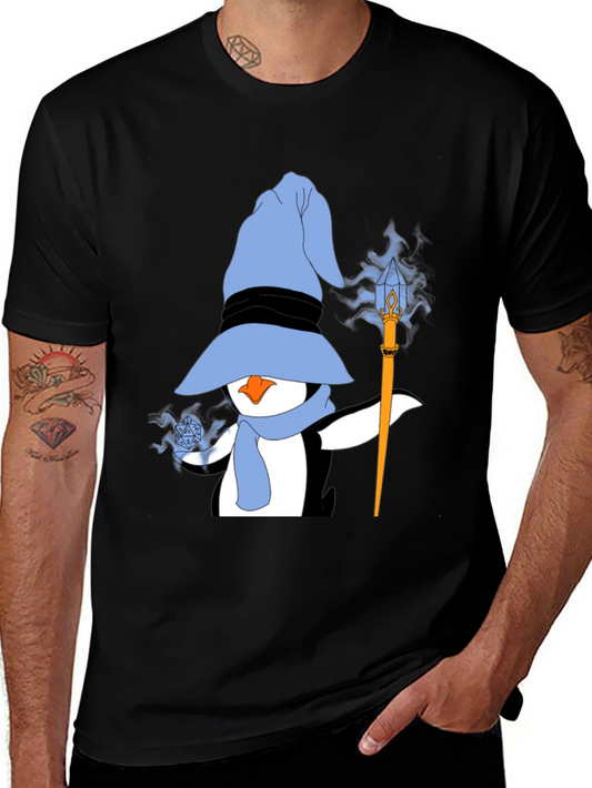Wizard Penguin Graphic T-Shirt
