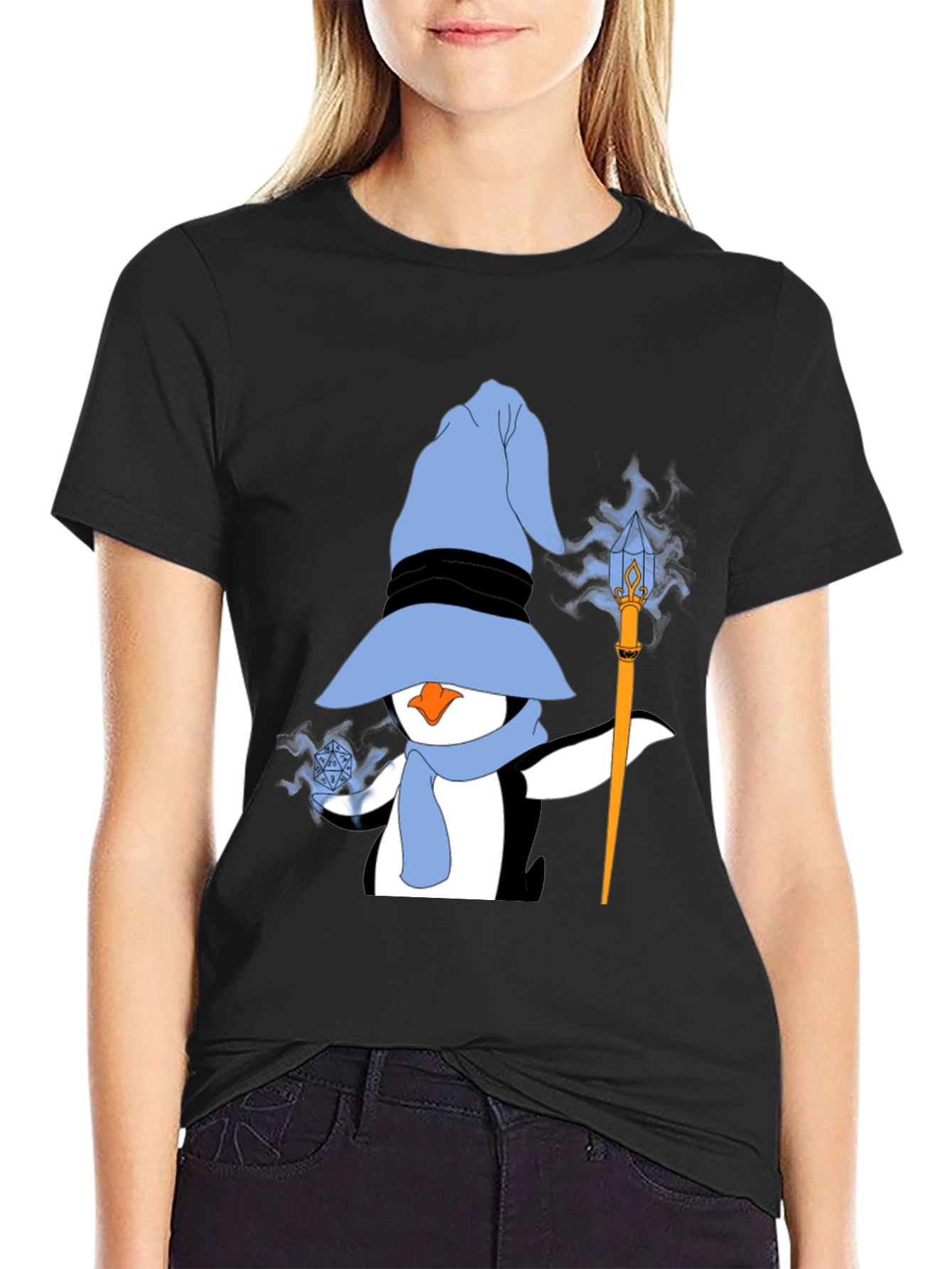 Wizard Penguin Graphic T-Shirt