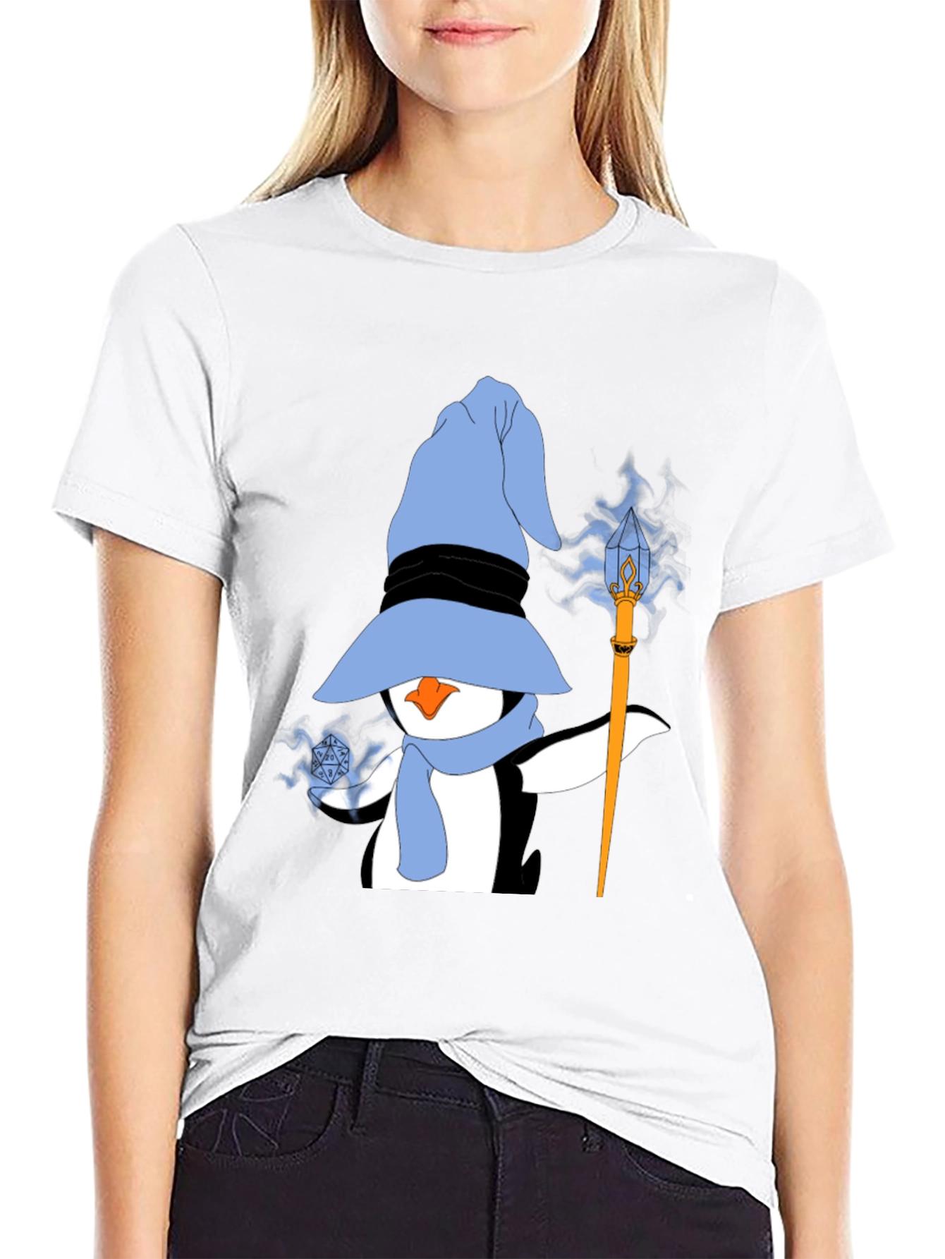 Wizard Penguin Graphic T-Shirt