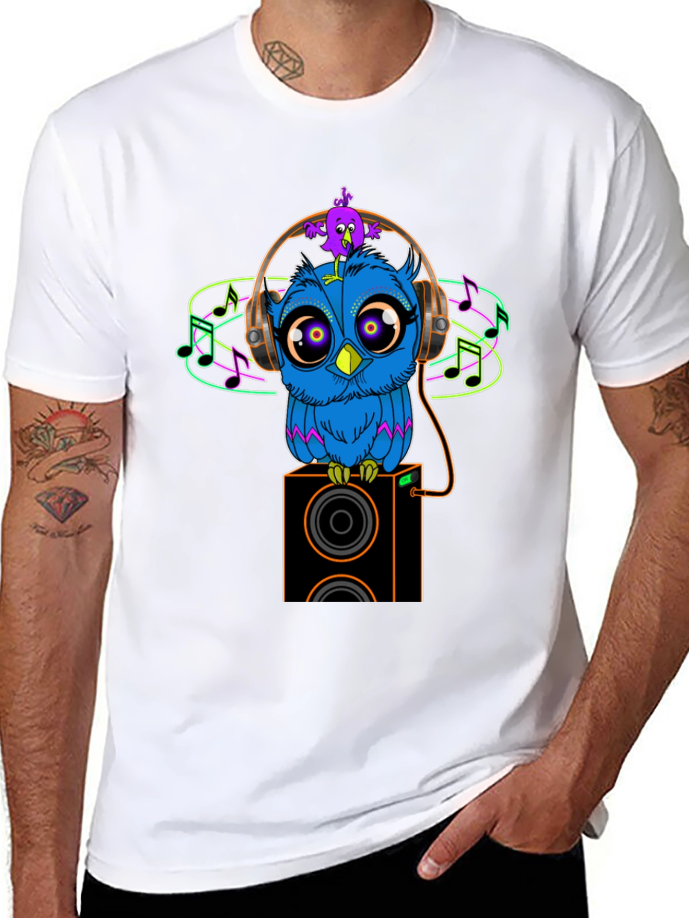 Owl DJ Graphic Tee