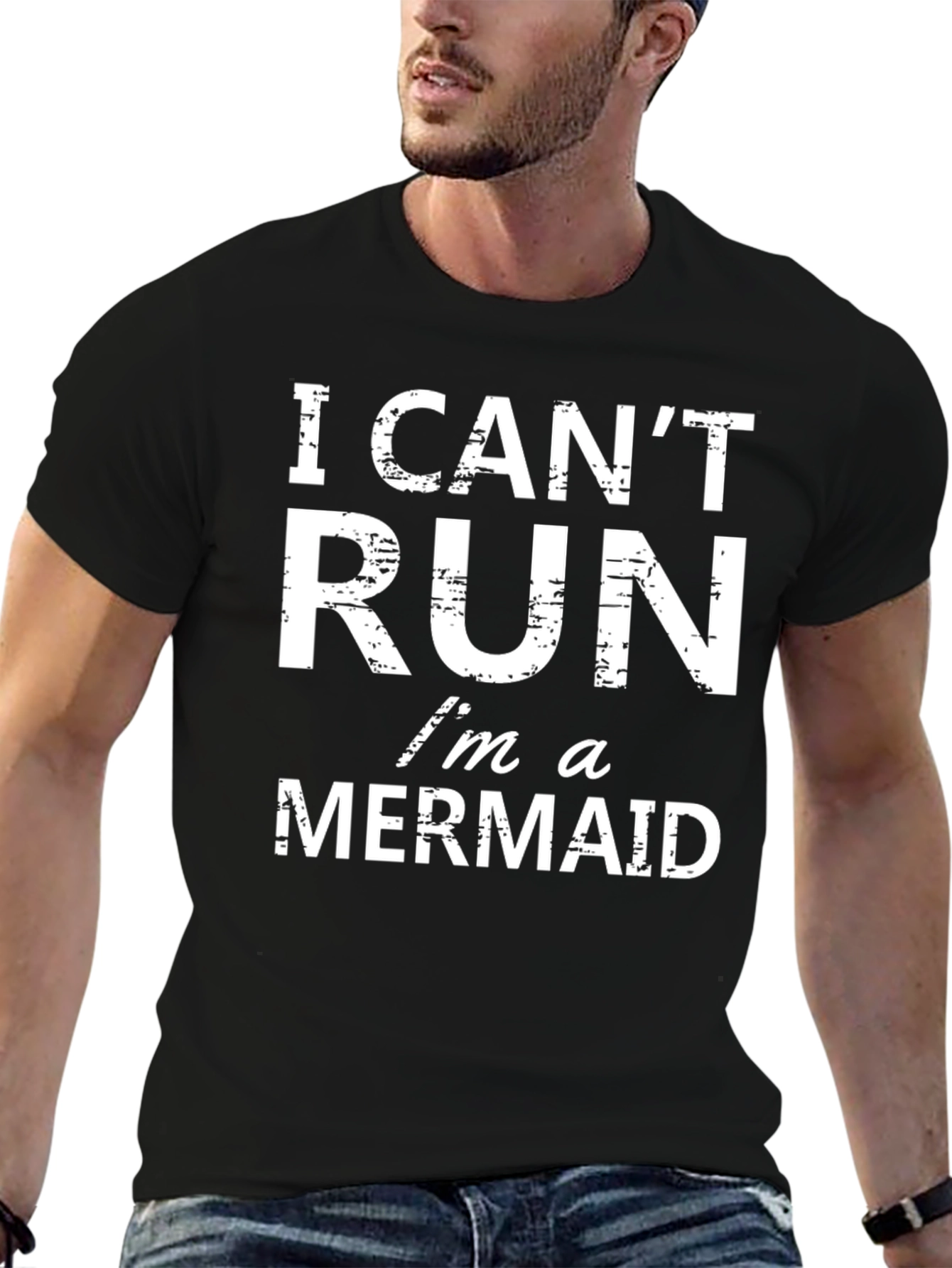 Funny Mermaid T-Shirt - I Cant Run Mermaid Tee