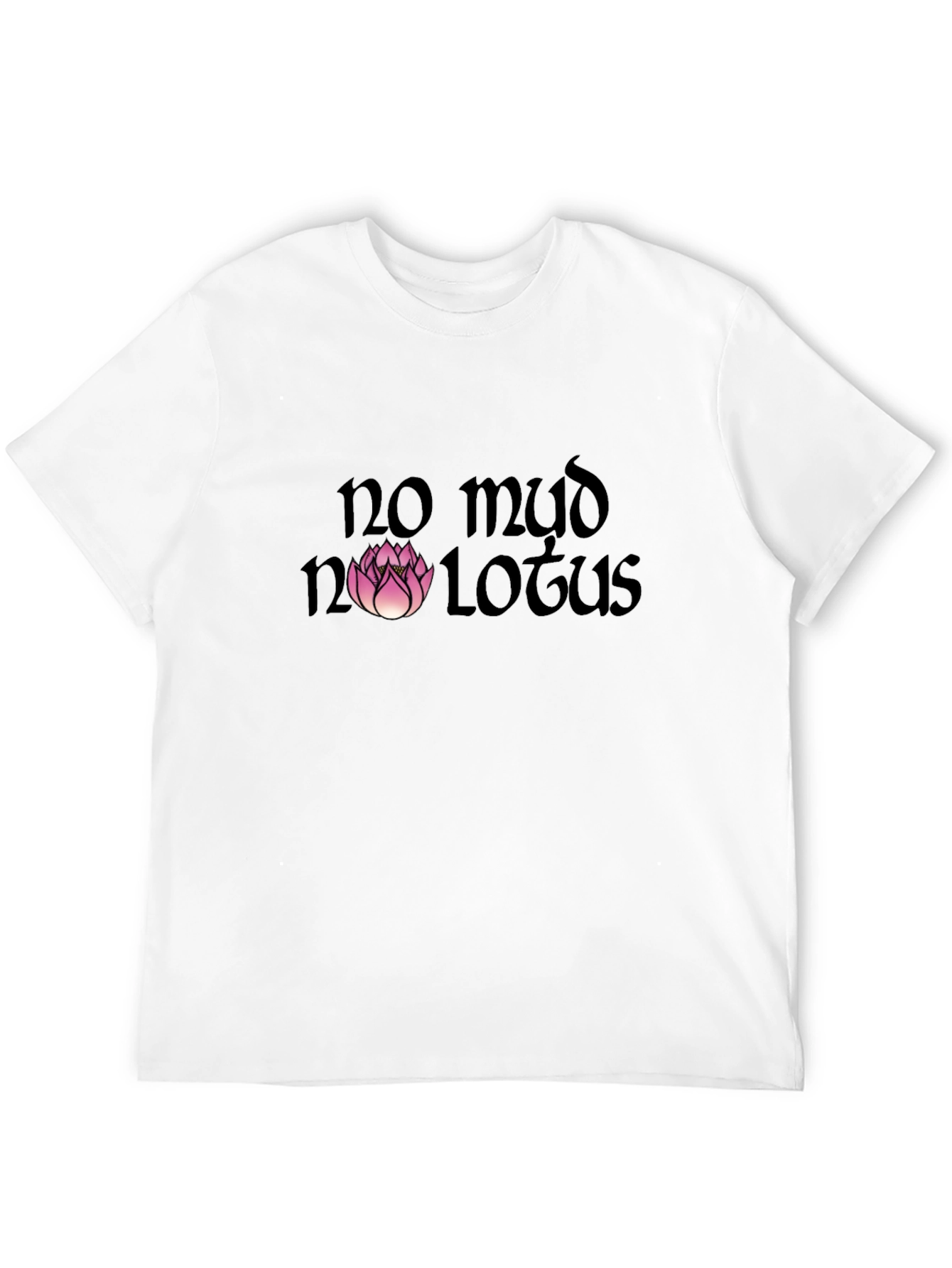No Mud No Lotus Graphic Tee - Black