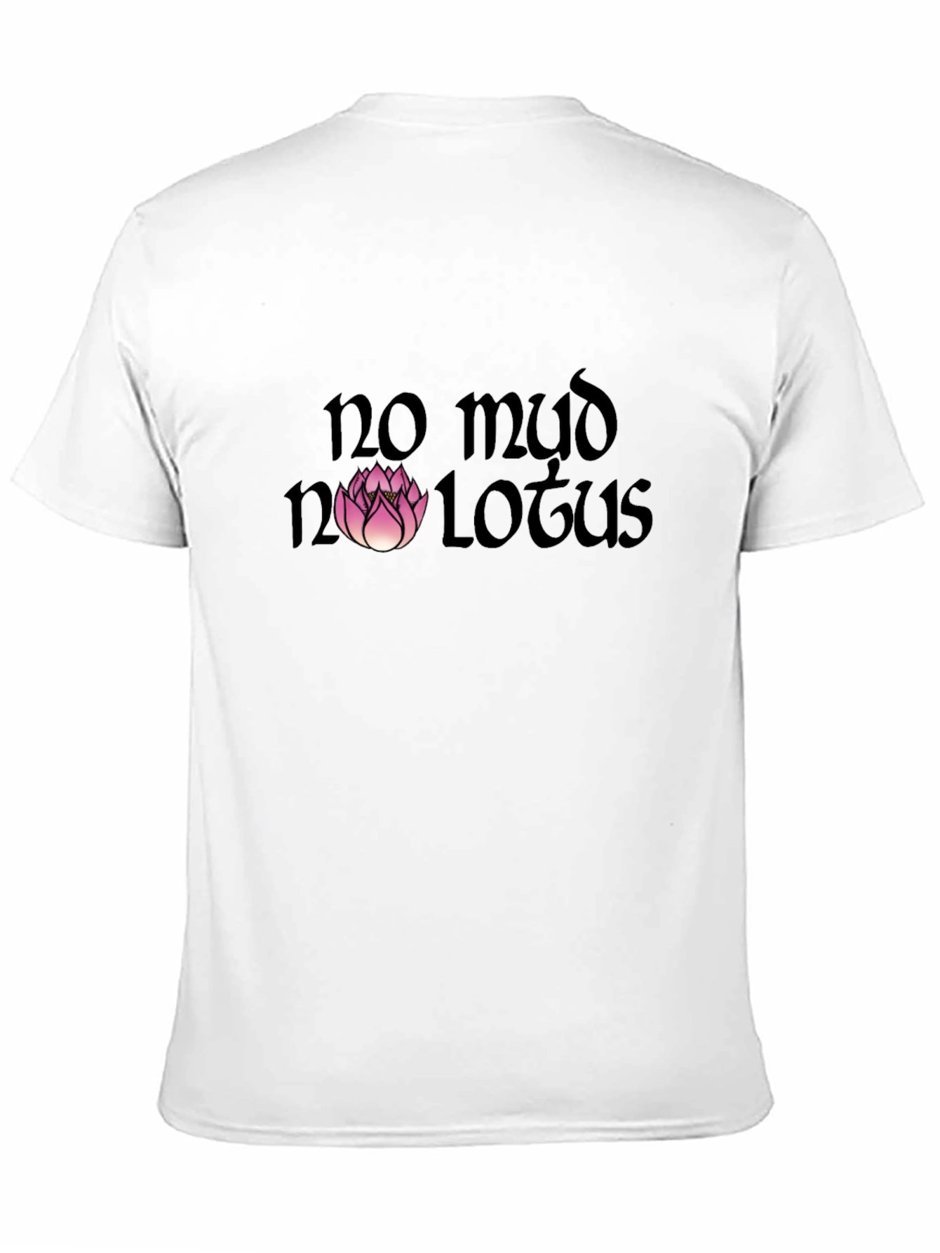 No Mud No Lotus Graphic Tee - Black