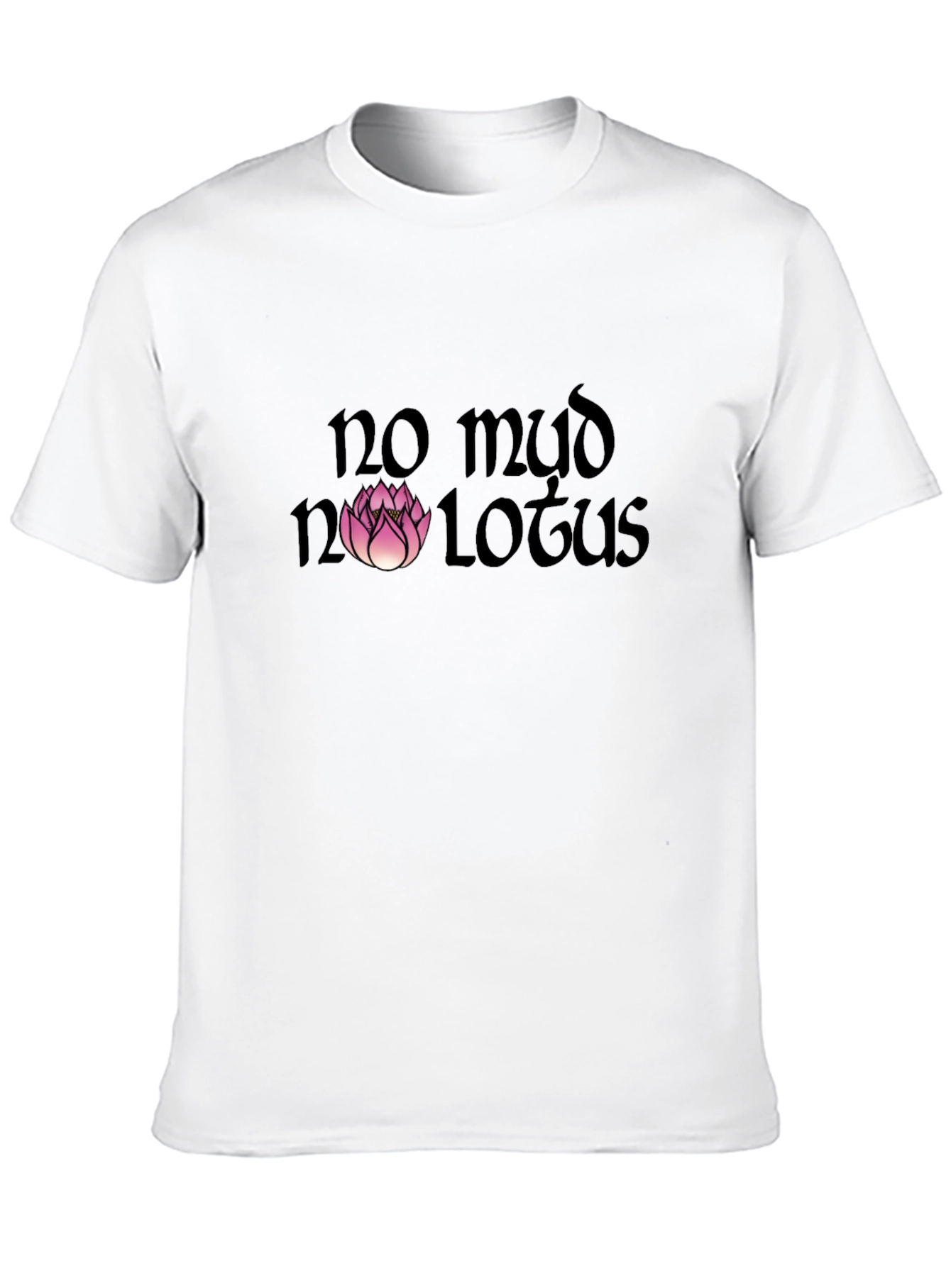 No Mud No Lotus Graphic Tee - Black