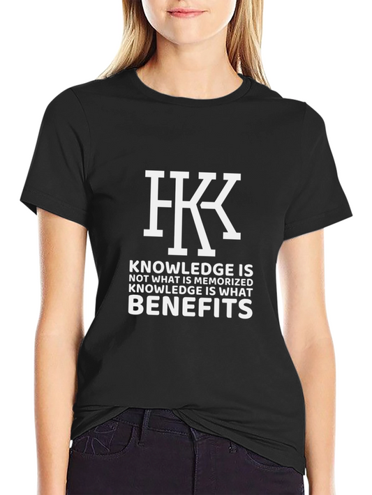 Knowledge Benefits T-Shirt - Smart Casual Tee