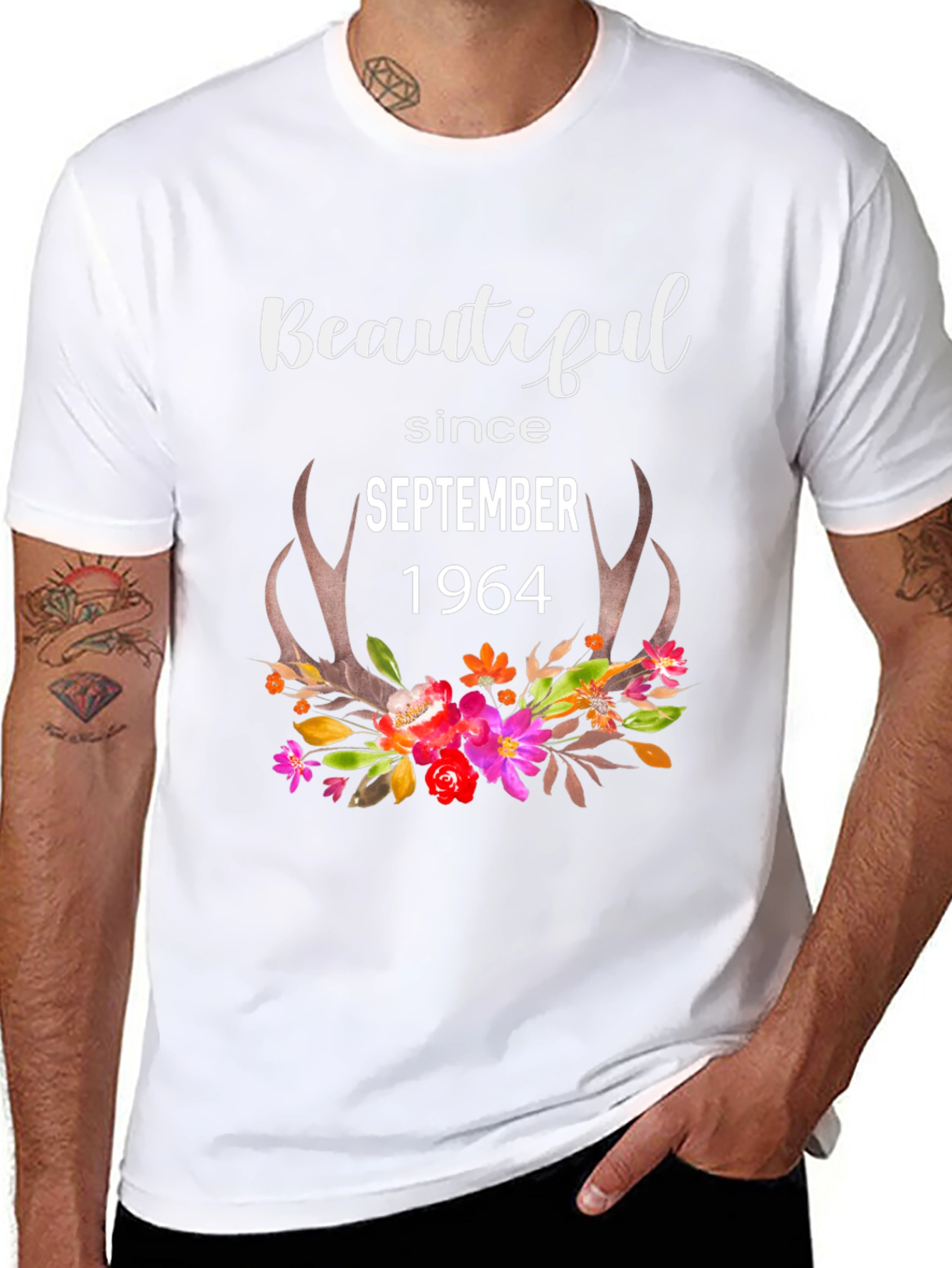 Beautiful Since 1964 Floral Tee