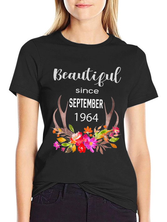 Beautiful Since 1964 Floral Tee