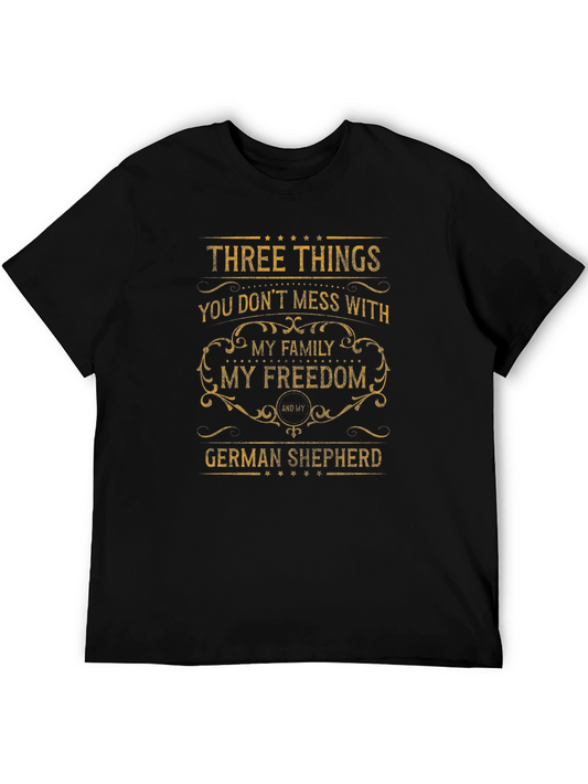 Three Things German Shepherd T-Shirt